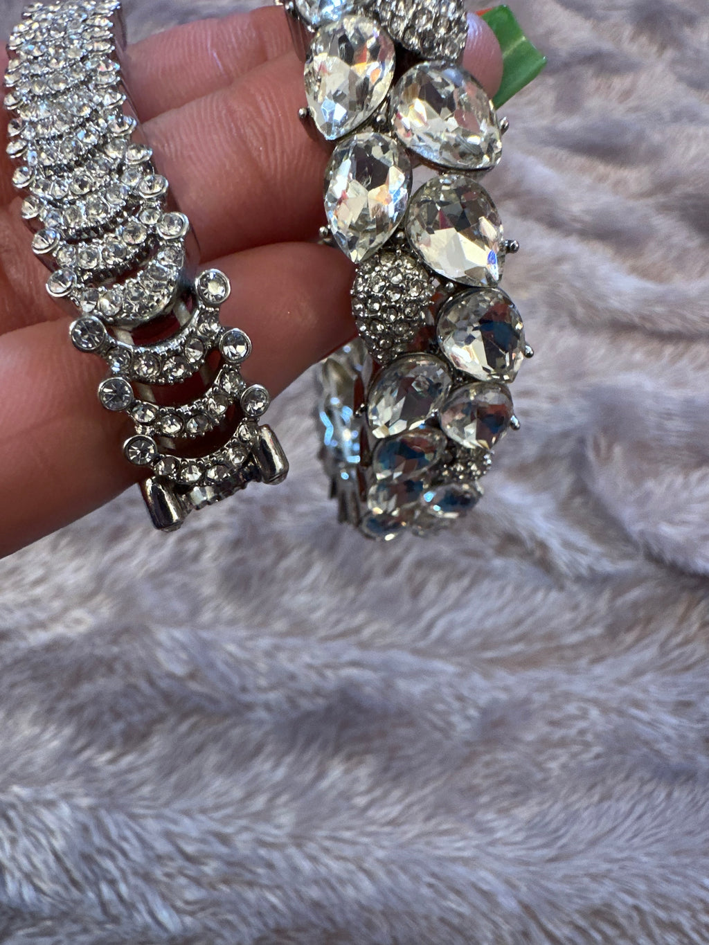 Two unique silver bracelets ( go great together or separate)
