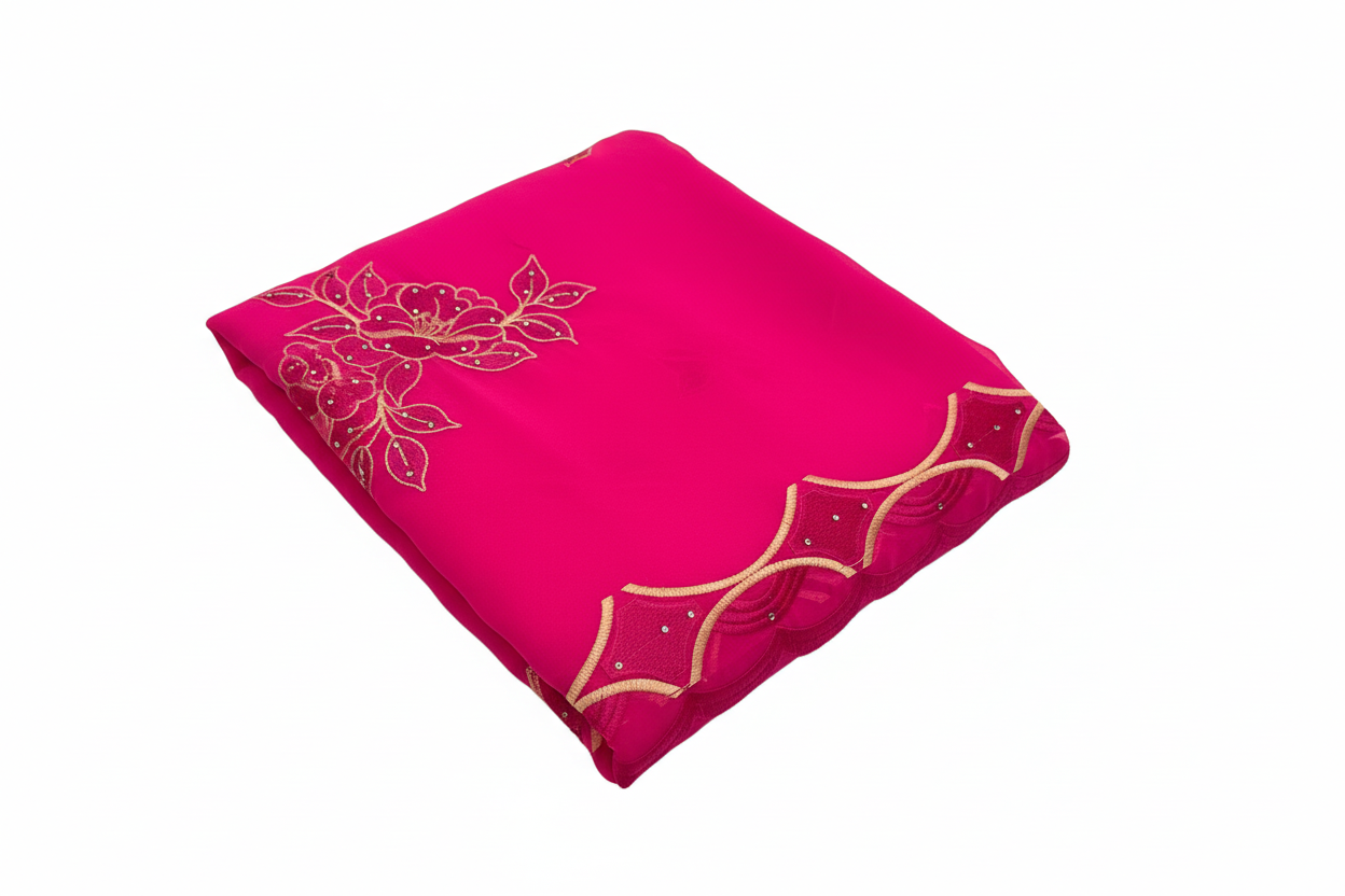 Hot pink Dubai scarf