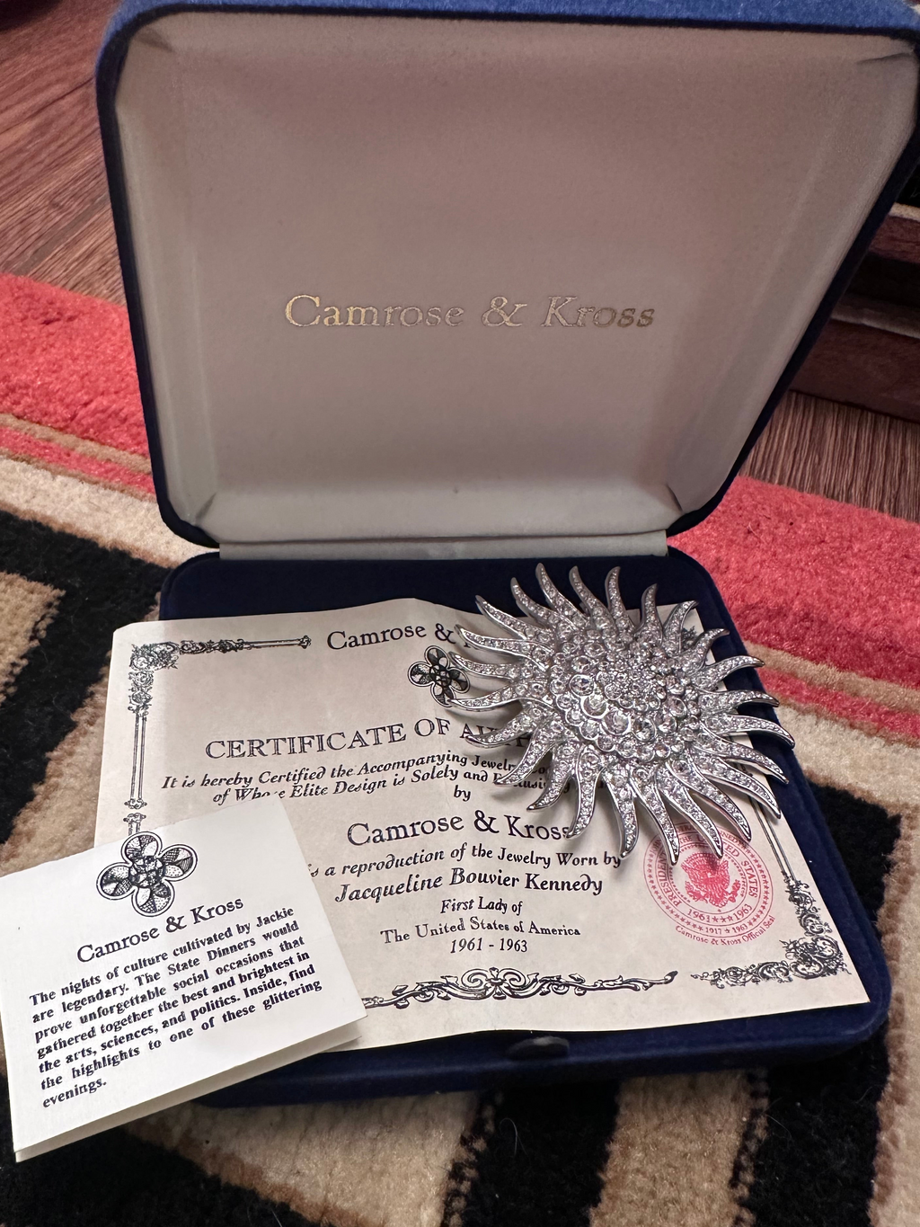 Jacqueline Kennedy Reproduction Brooch