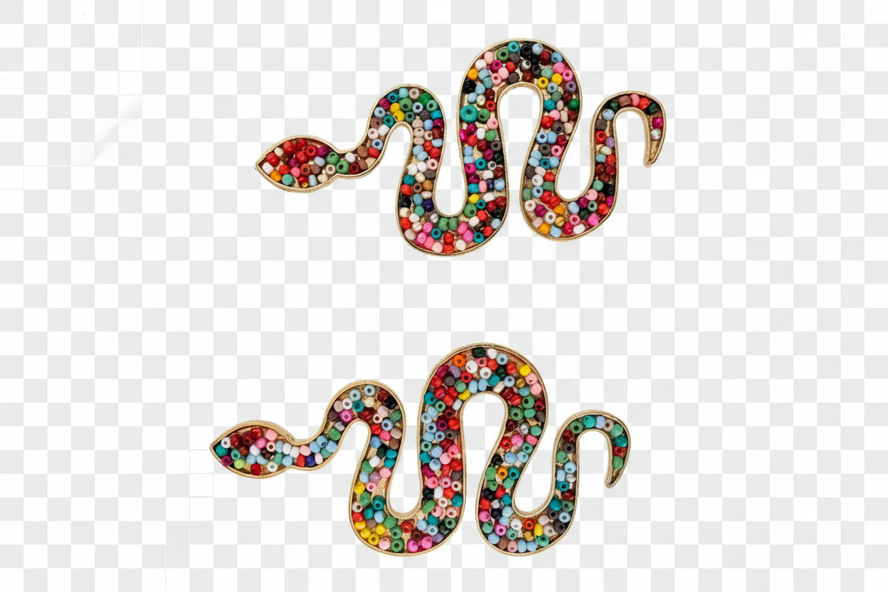 Snake earrings