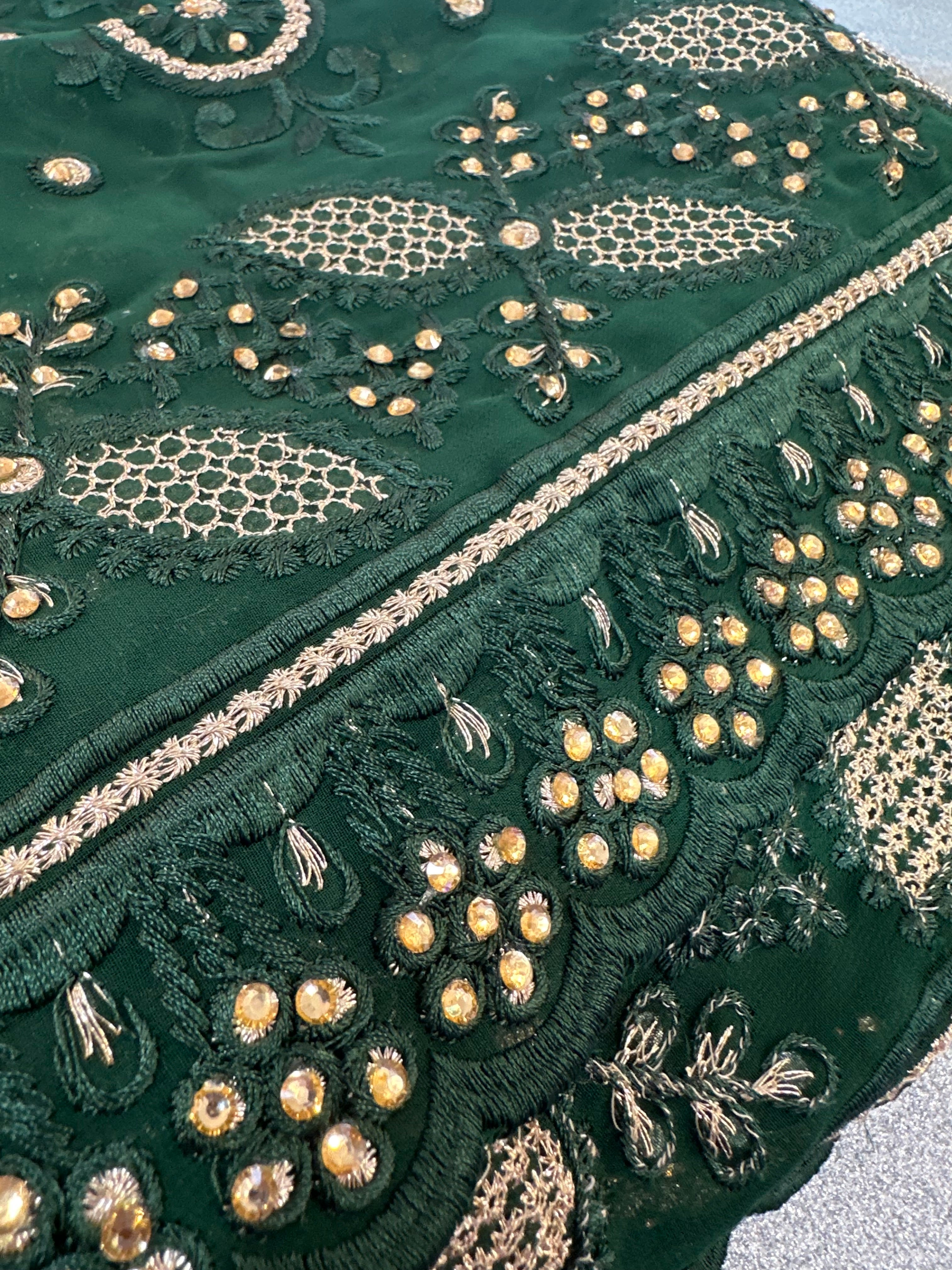 Hunter green Dubai scarf