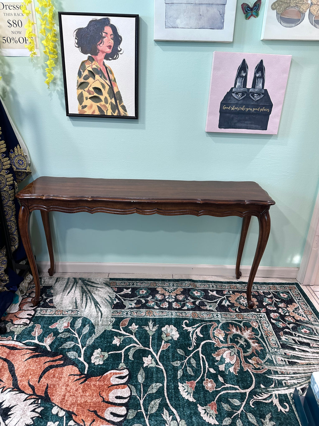 Long Brown Table - in store pickup only