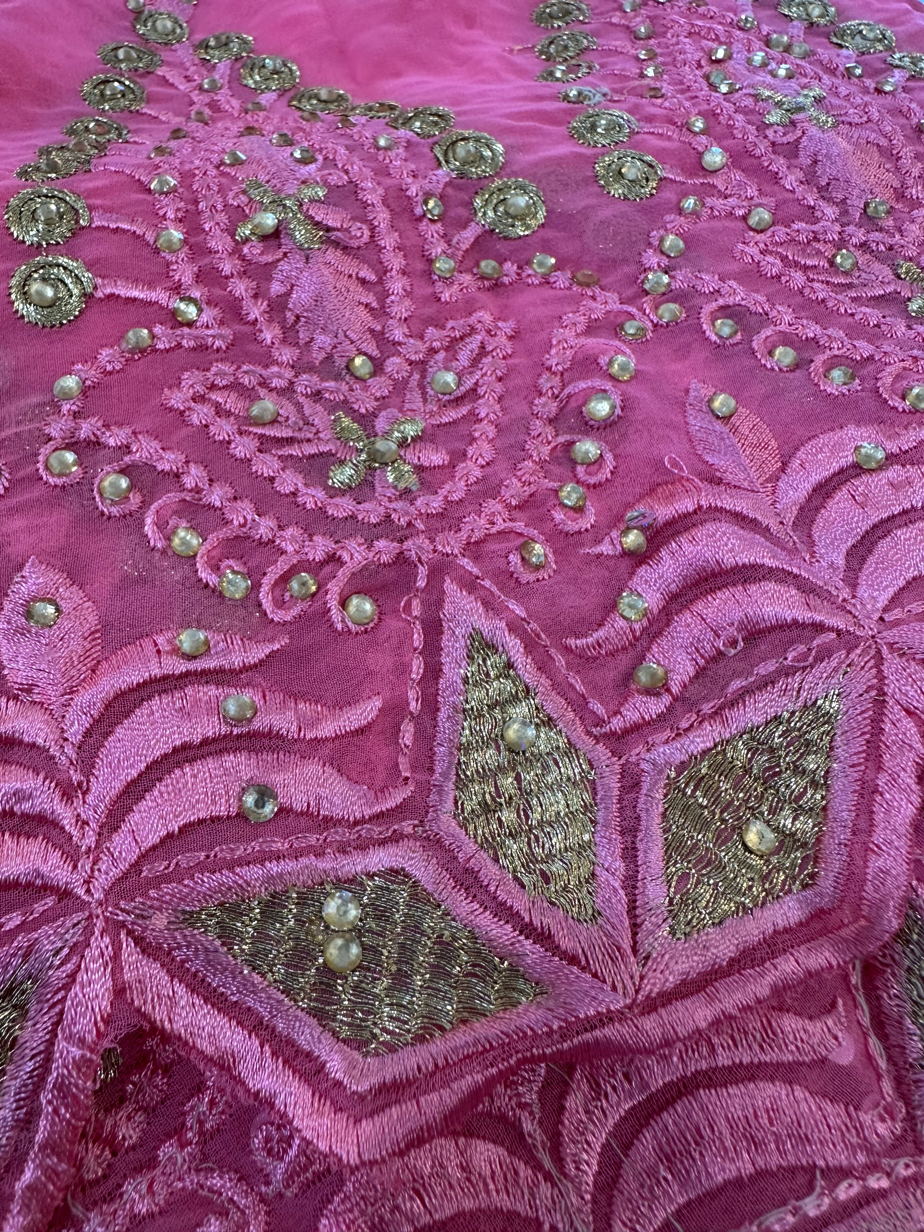 Hot pink Dubai scarf