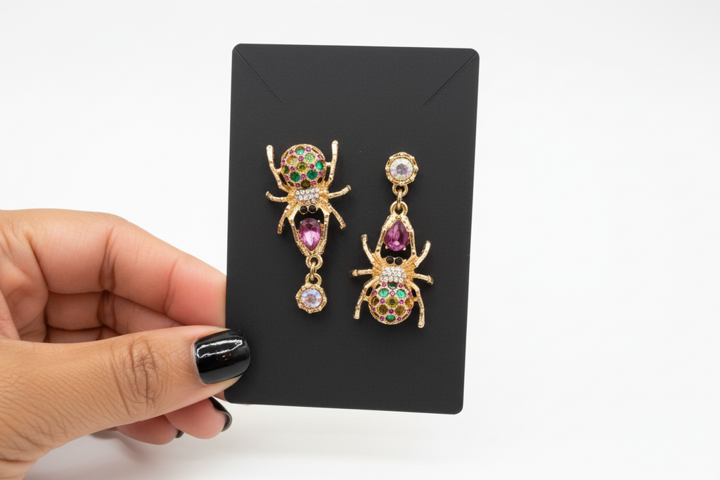 Cute spider earrings