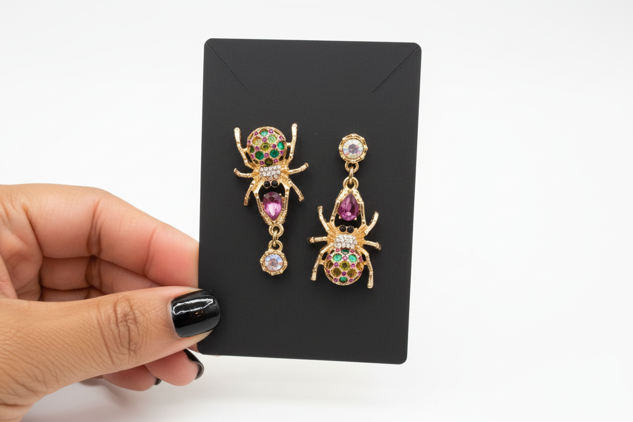 Cute spider earrings