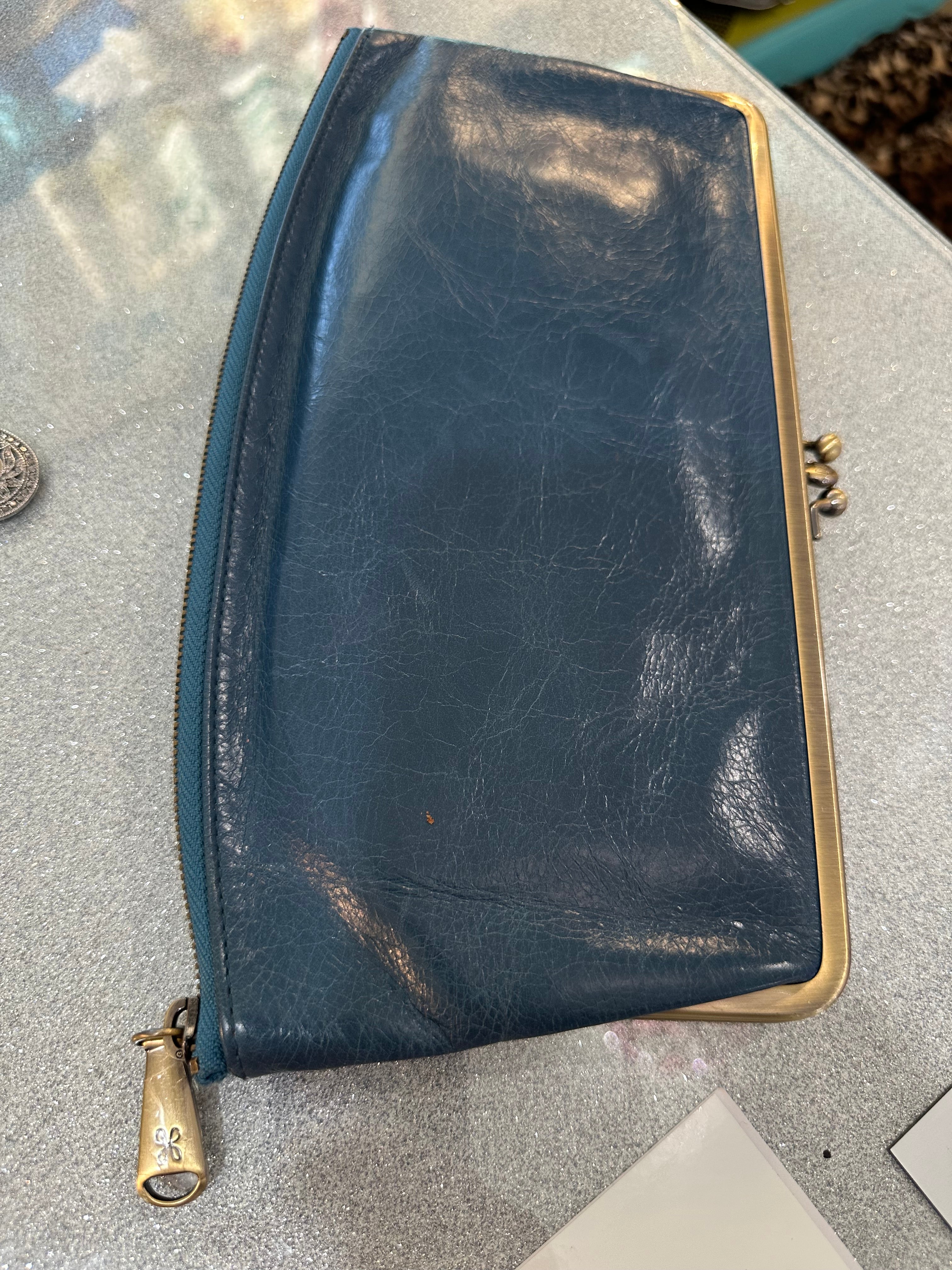 Leather teal wallet (new)