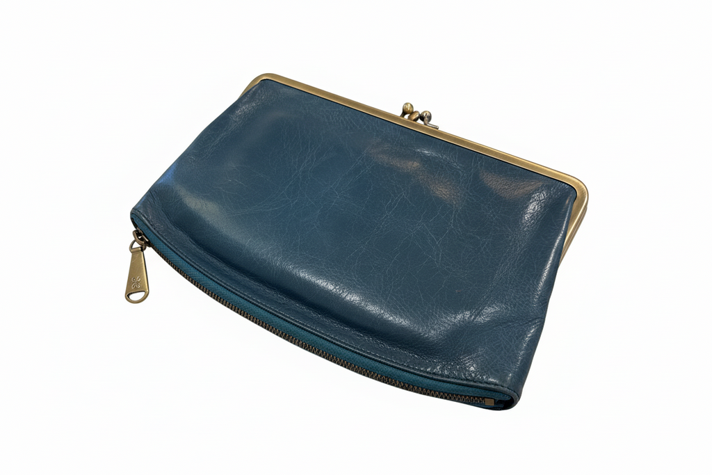 Leather teal wallet (new)