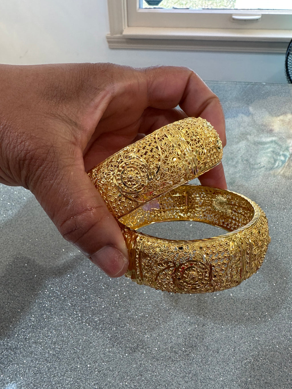 Gold bracelets