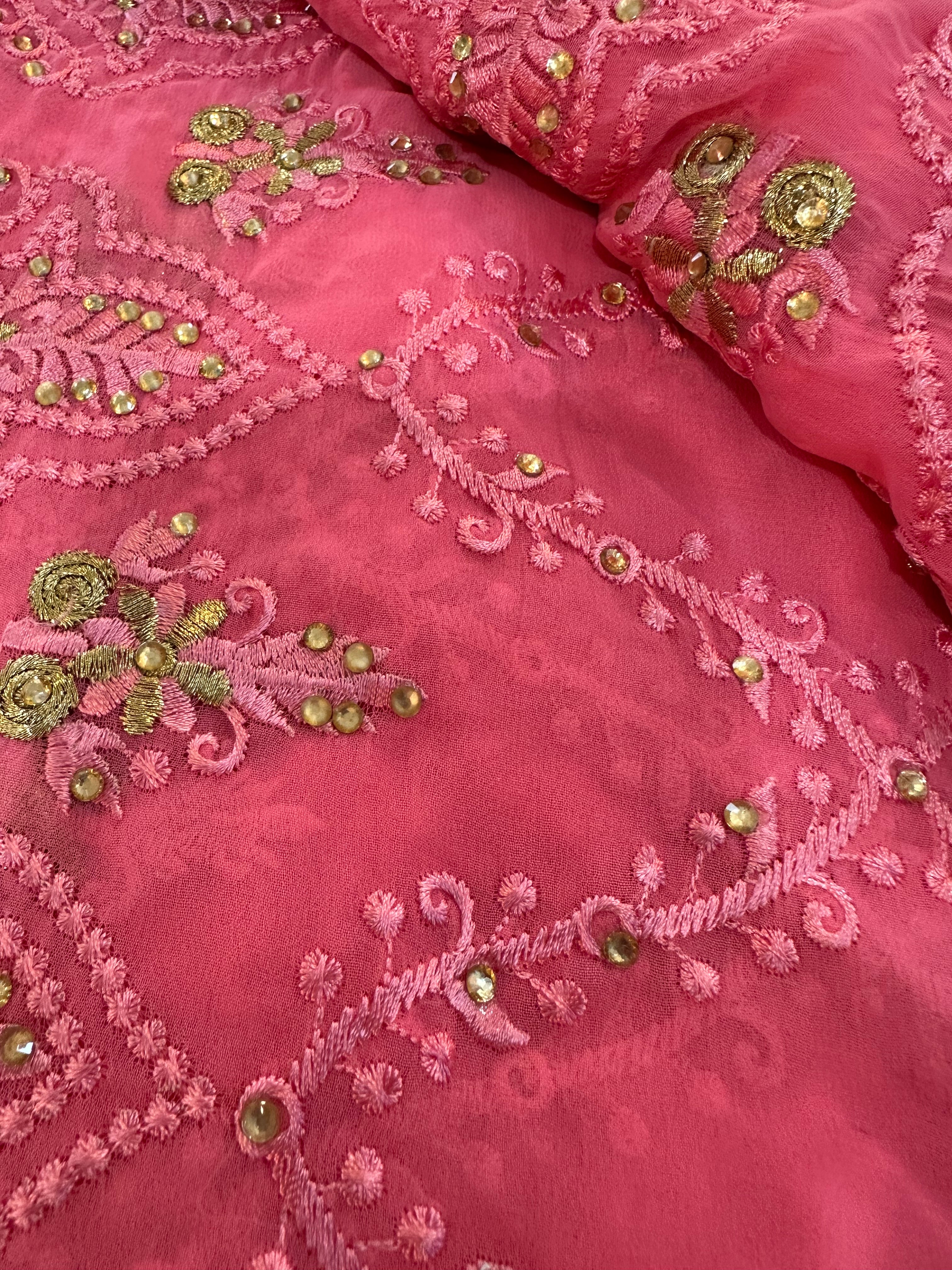Hot pink Dubai scarf