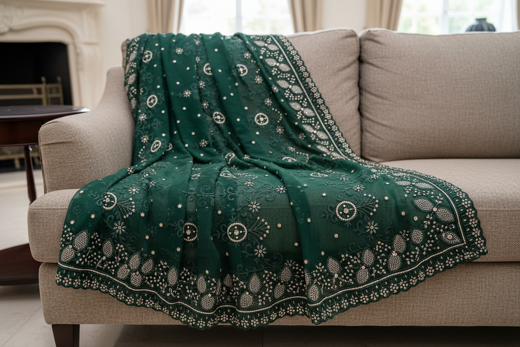 Hunter green Dubai scarf