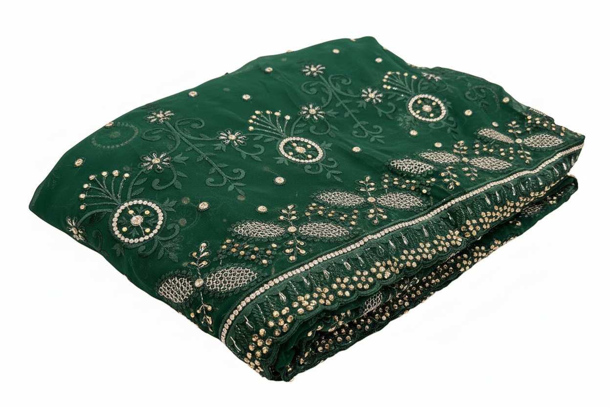 Hunter green Dubai scarf