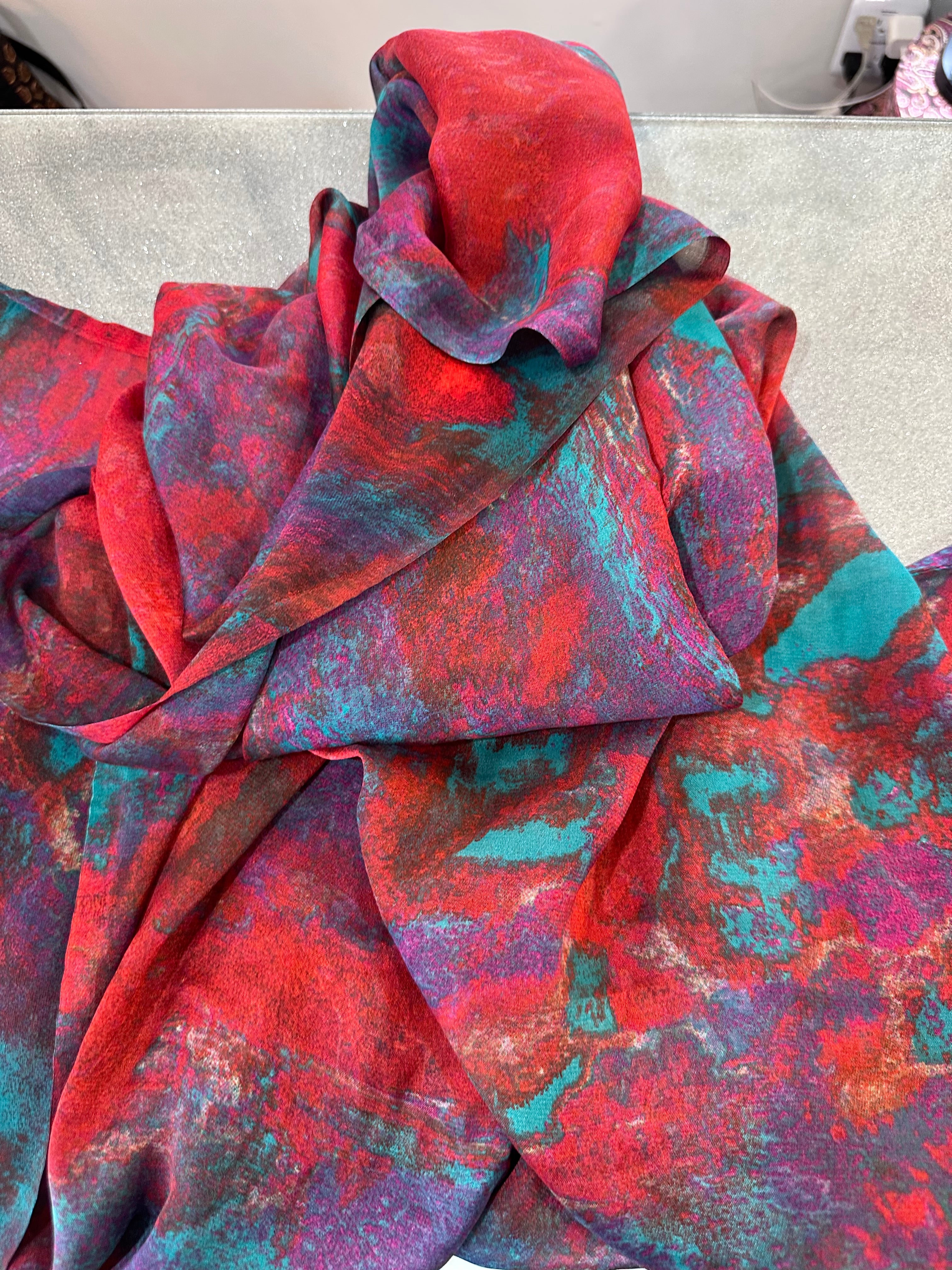 Red and teal