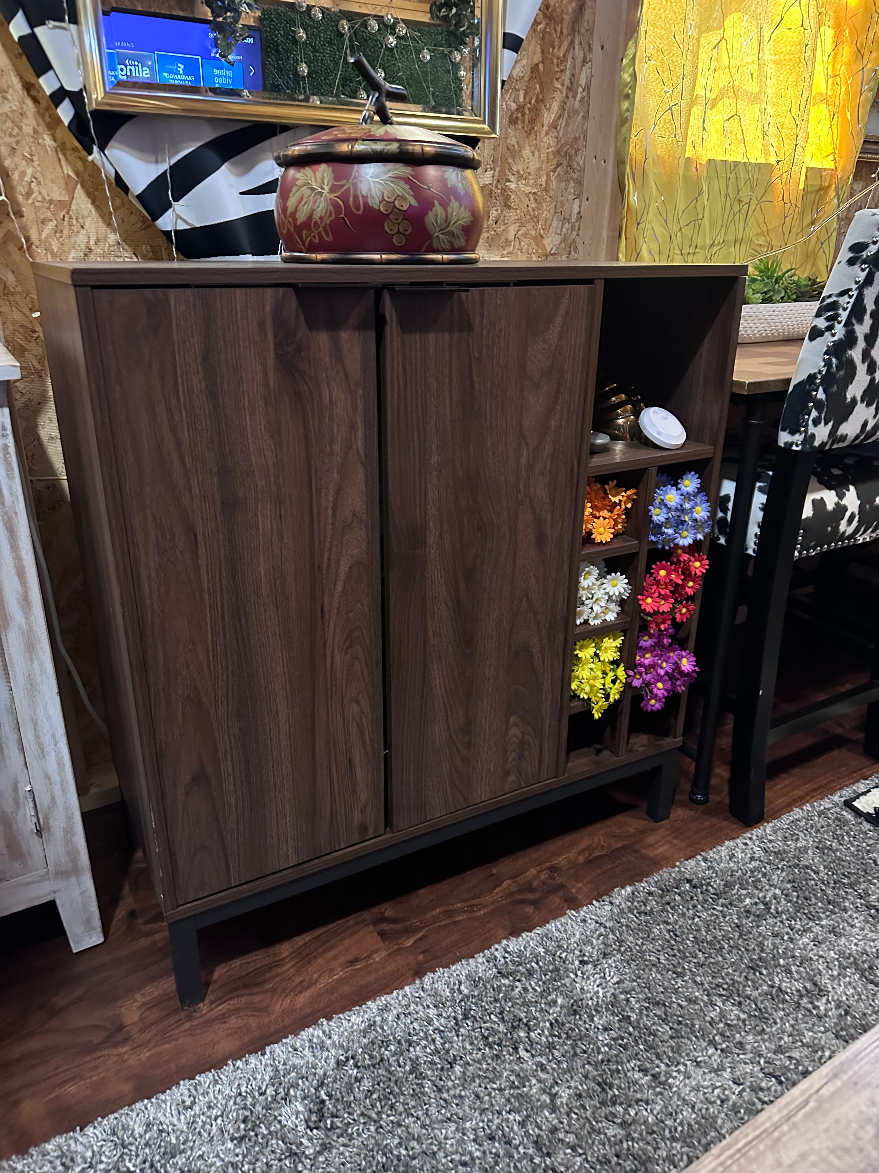 Brown Cabinet for storage -in store pick up only
