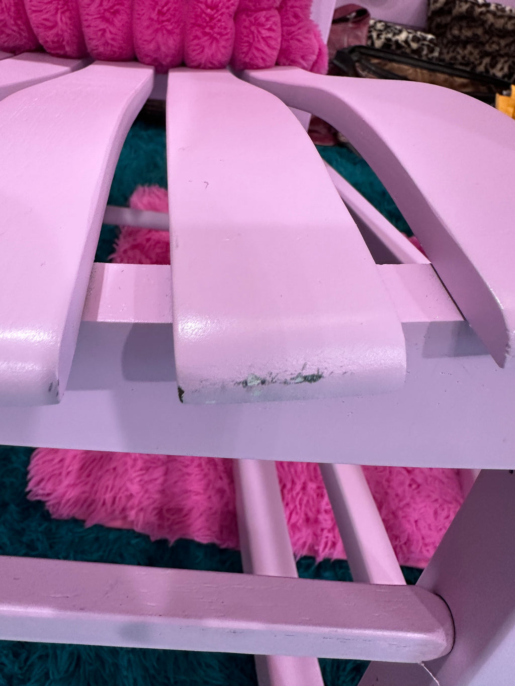 Adorable Pink Rockers with hot pink pillows sold as a set- in store pick up only now on sale… was $200