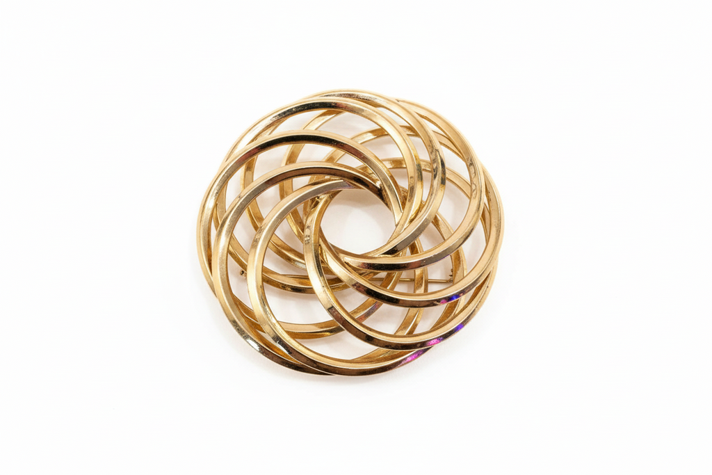 Vintage brooch gold