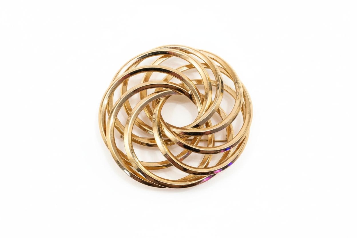 Vintage brooch gold