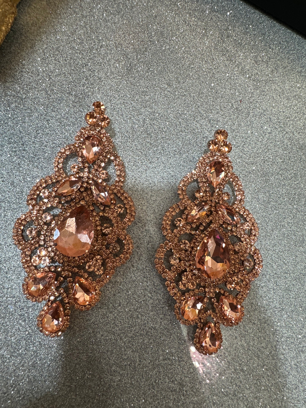Peach earrings