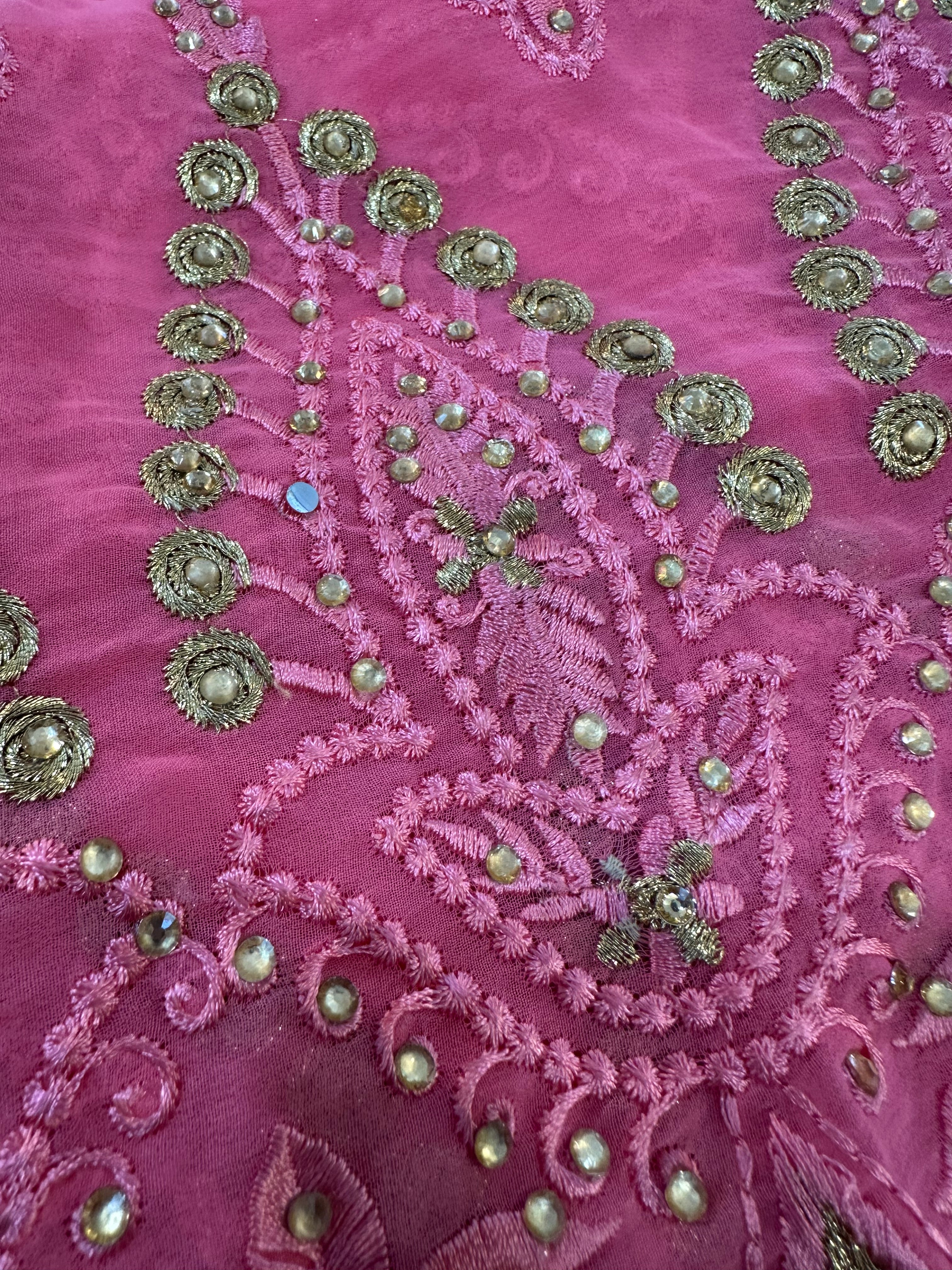 Hot pink Dubai scarf