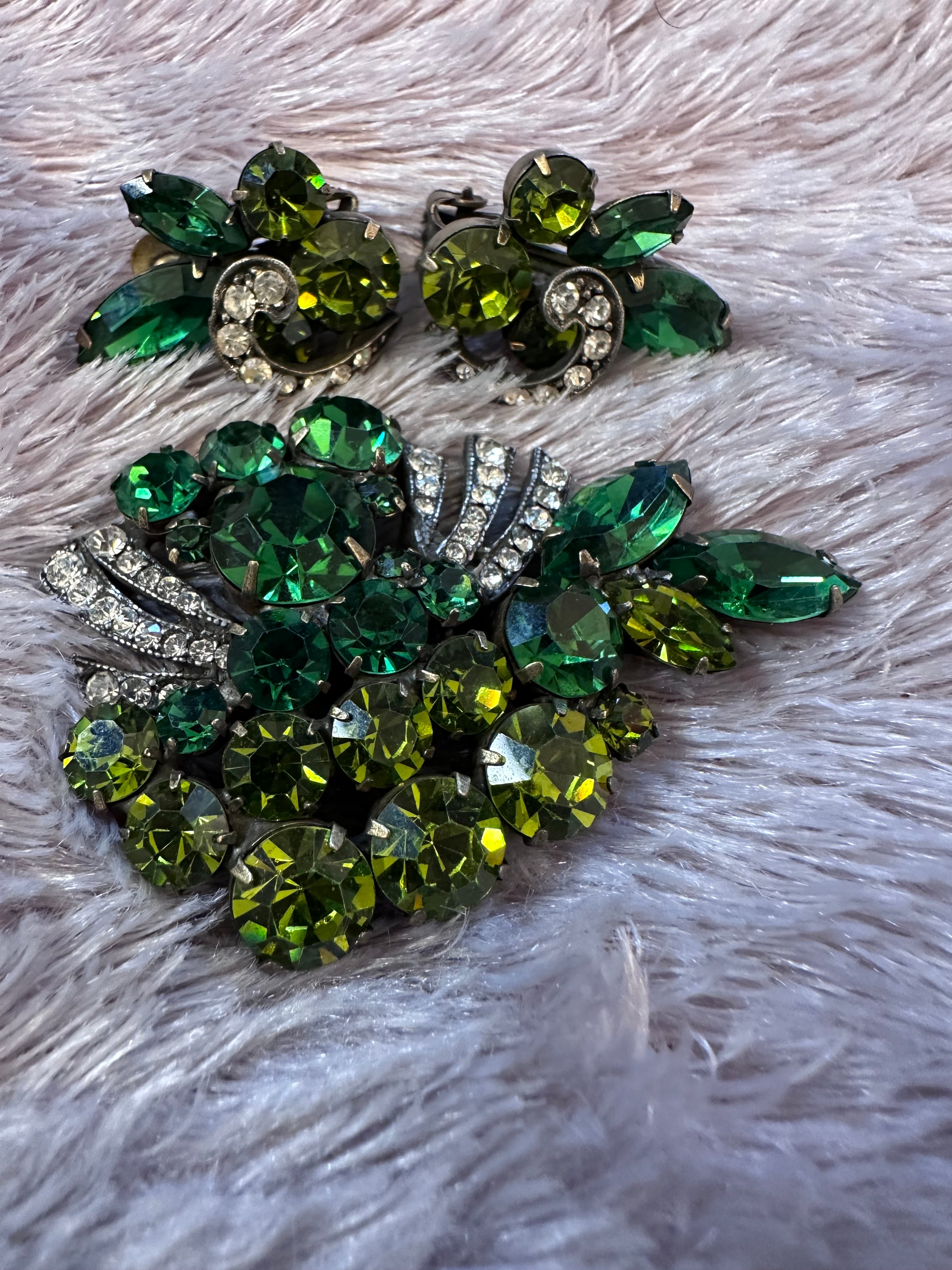 Weiss Vintage set (clip on earrings set)