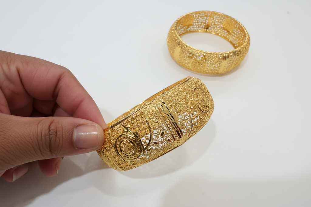 Gold bracelets