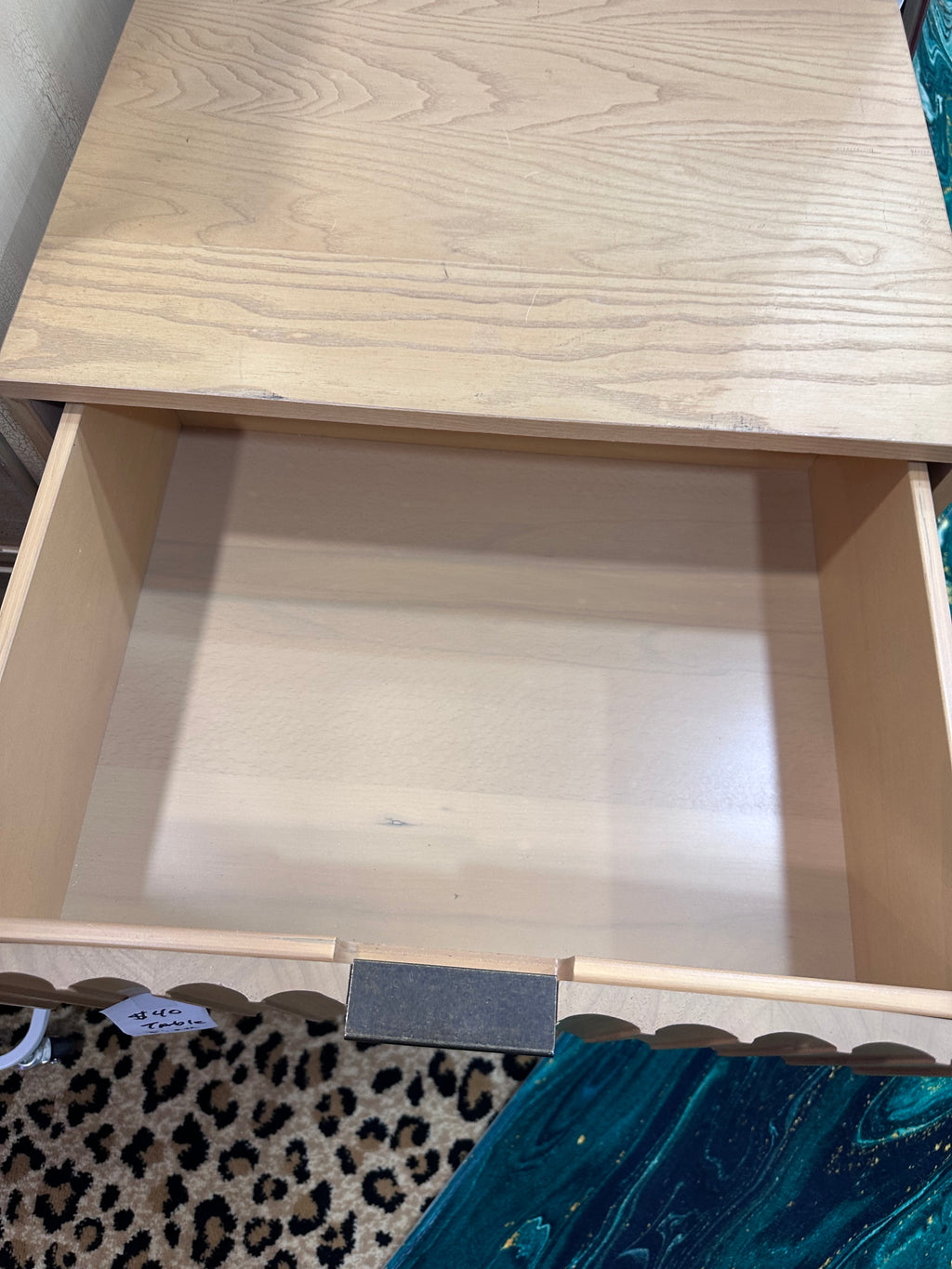 Cute beige table/night stand-in store pick up only