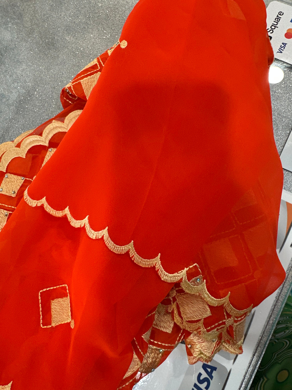 Orange scarf