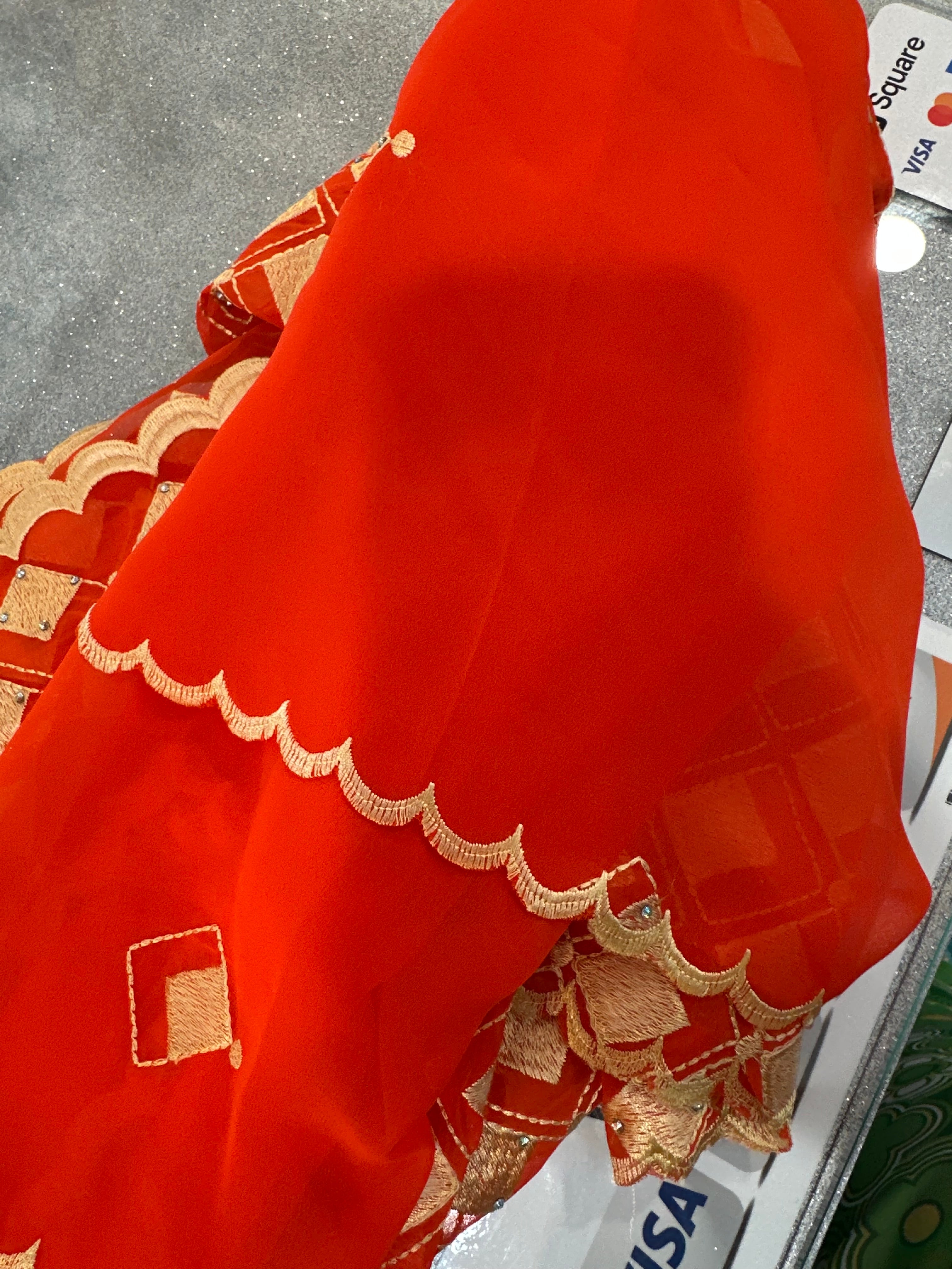 Orange scarf