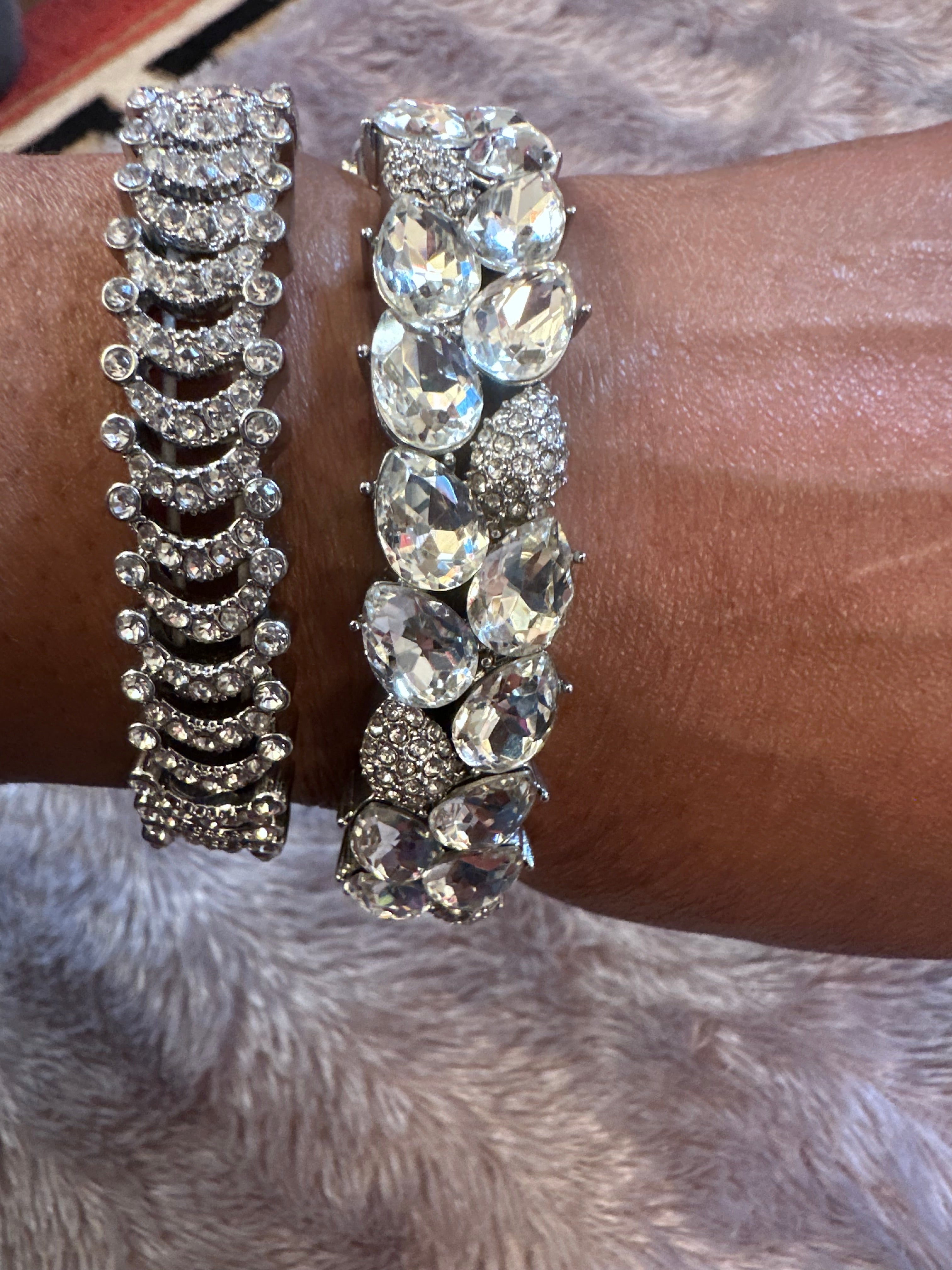 Two unique silver bracelets ( go great together or separate)