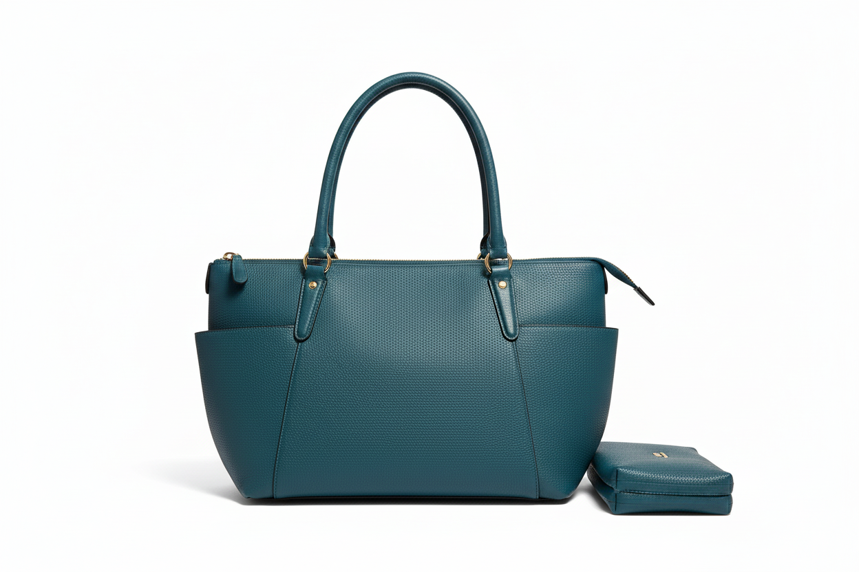 Teal Coach Bag ( some marks highlighted in pictures) excellent condition