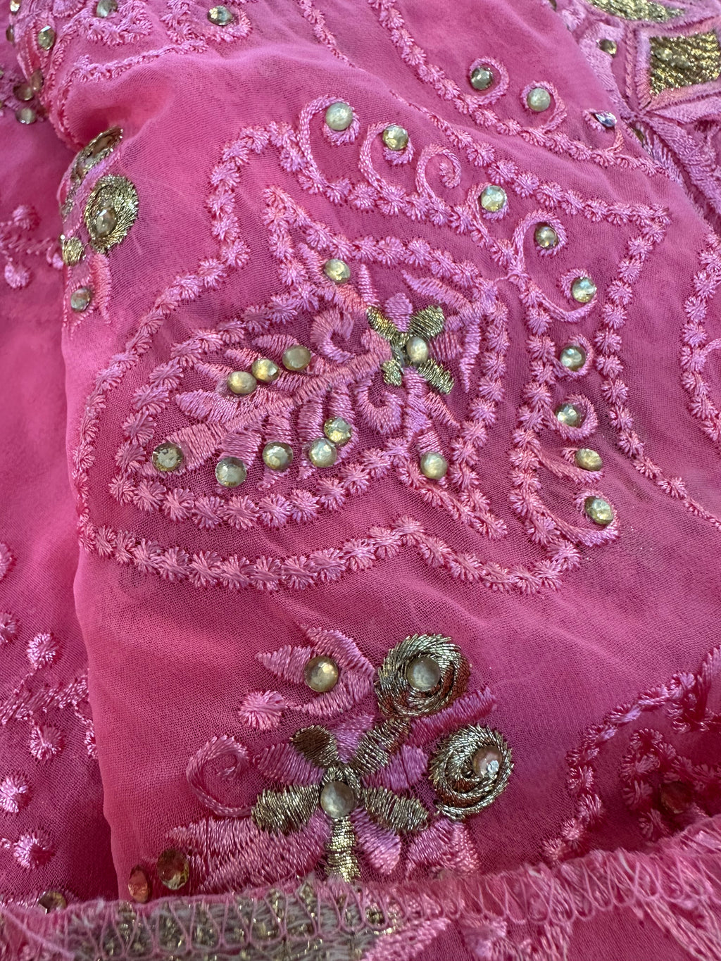 Hot pink Dubai scarf