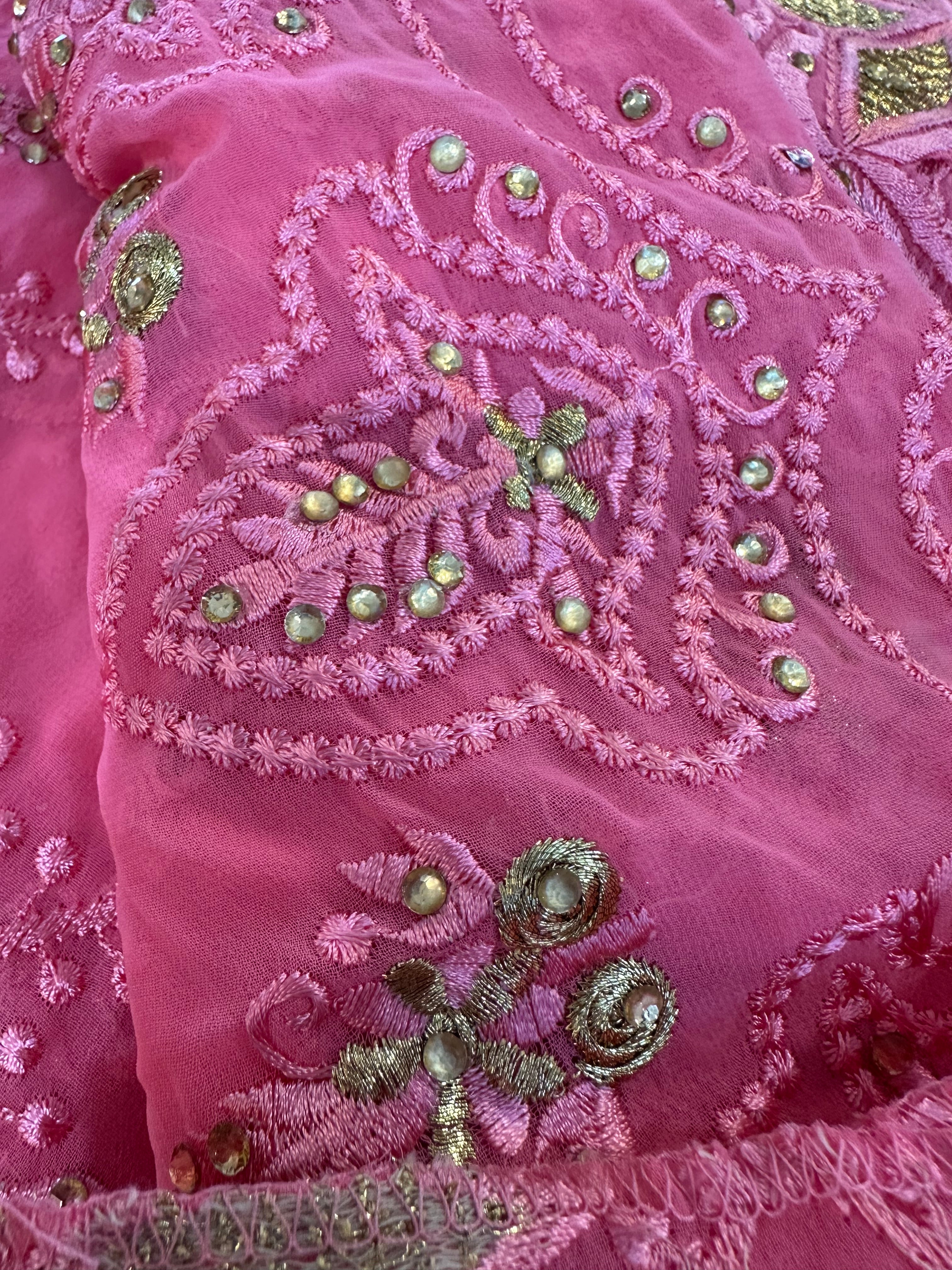 Hot pink Dubai scarf