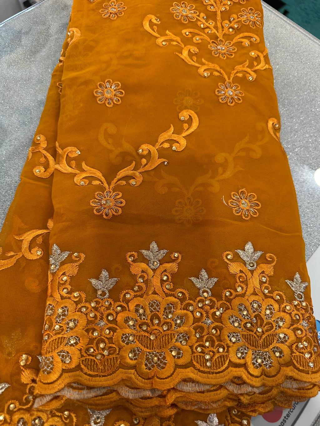 Gold Dubai scarf
