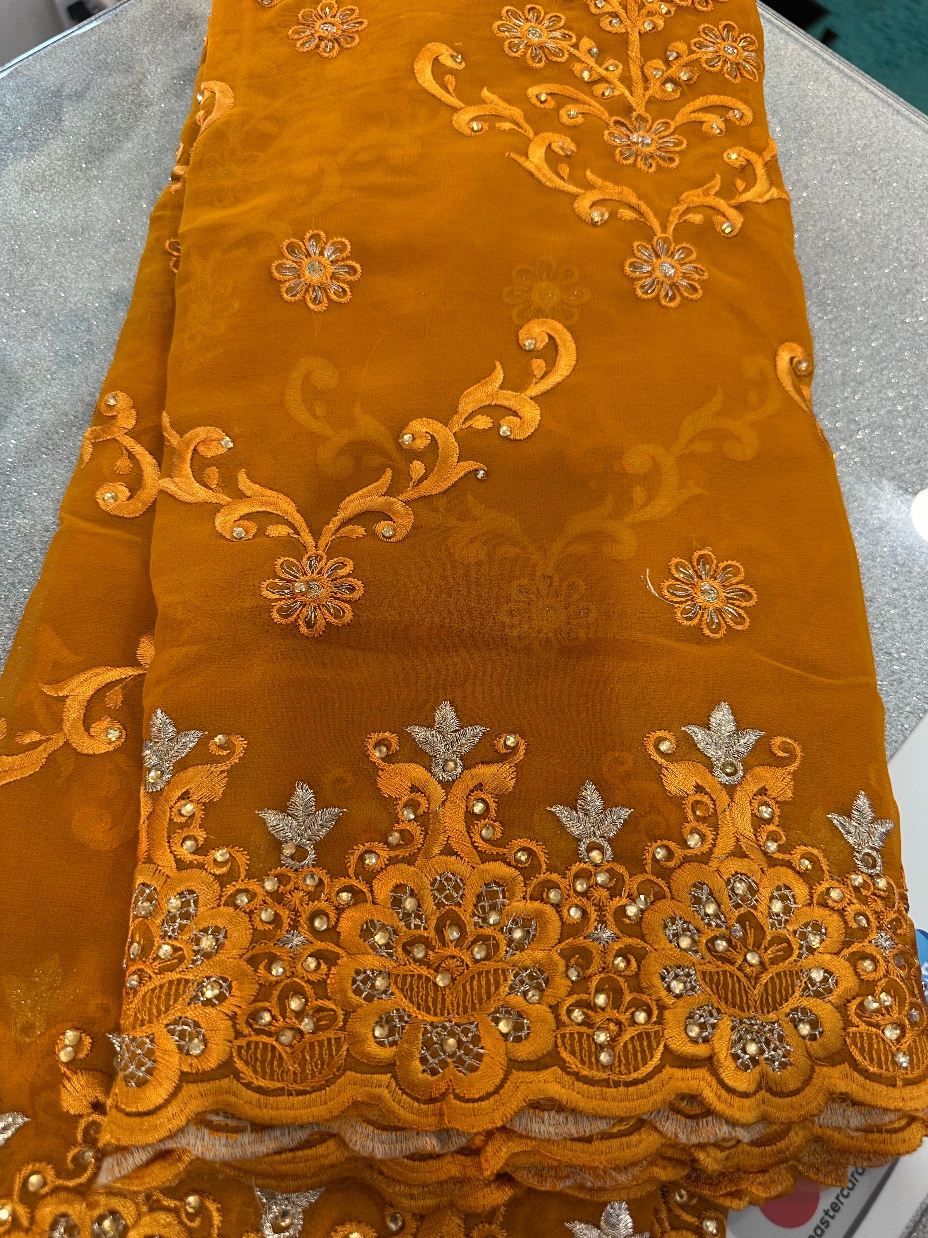 Gold Dubai scarf
