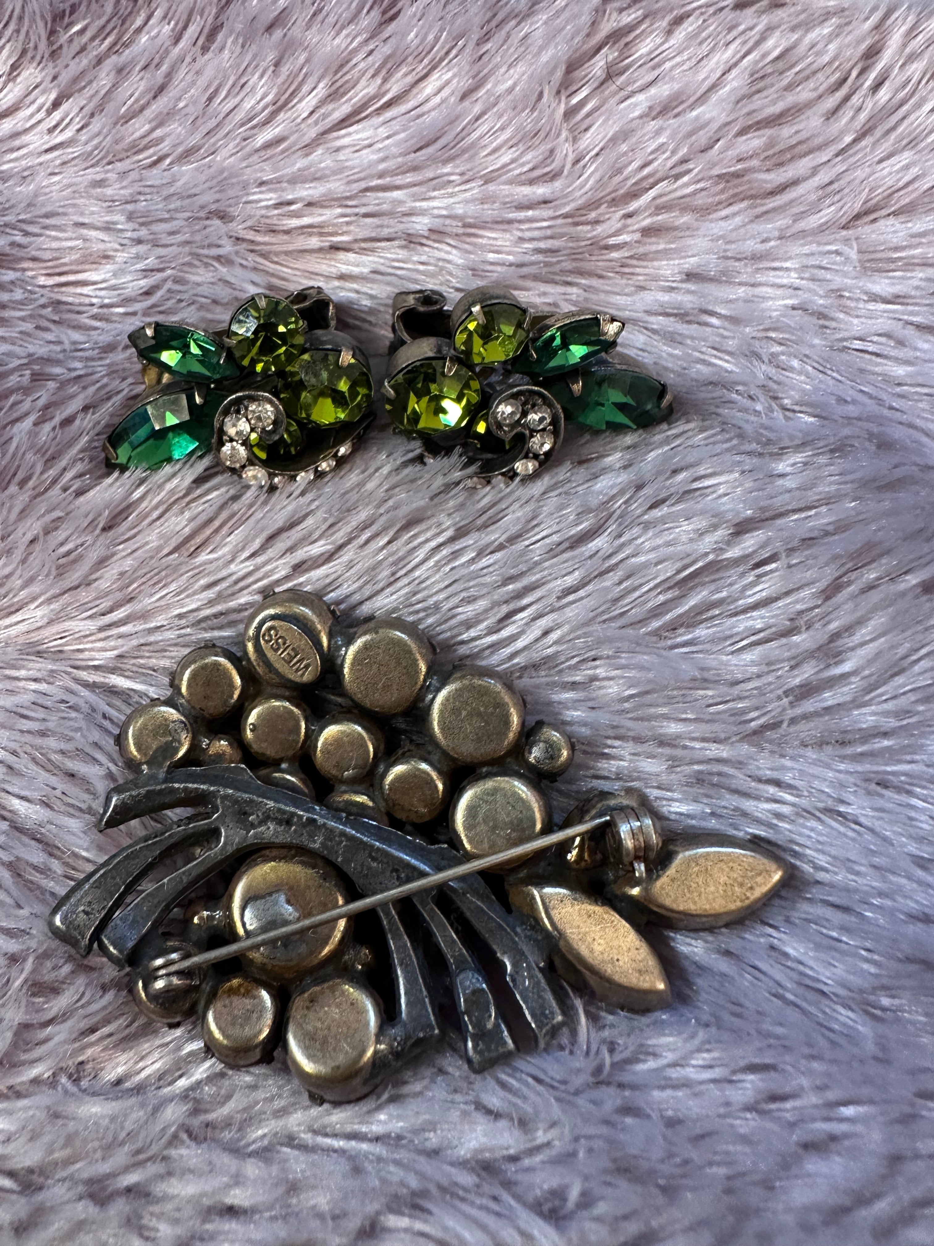 Weiss Vintage set (clip on earrings set)