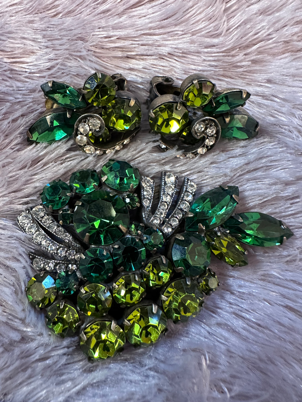 Weiss Vintage set (clip on earrings set)
