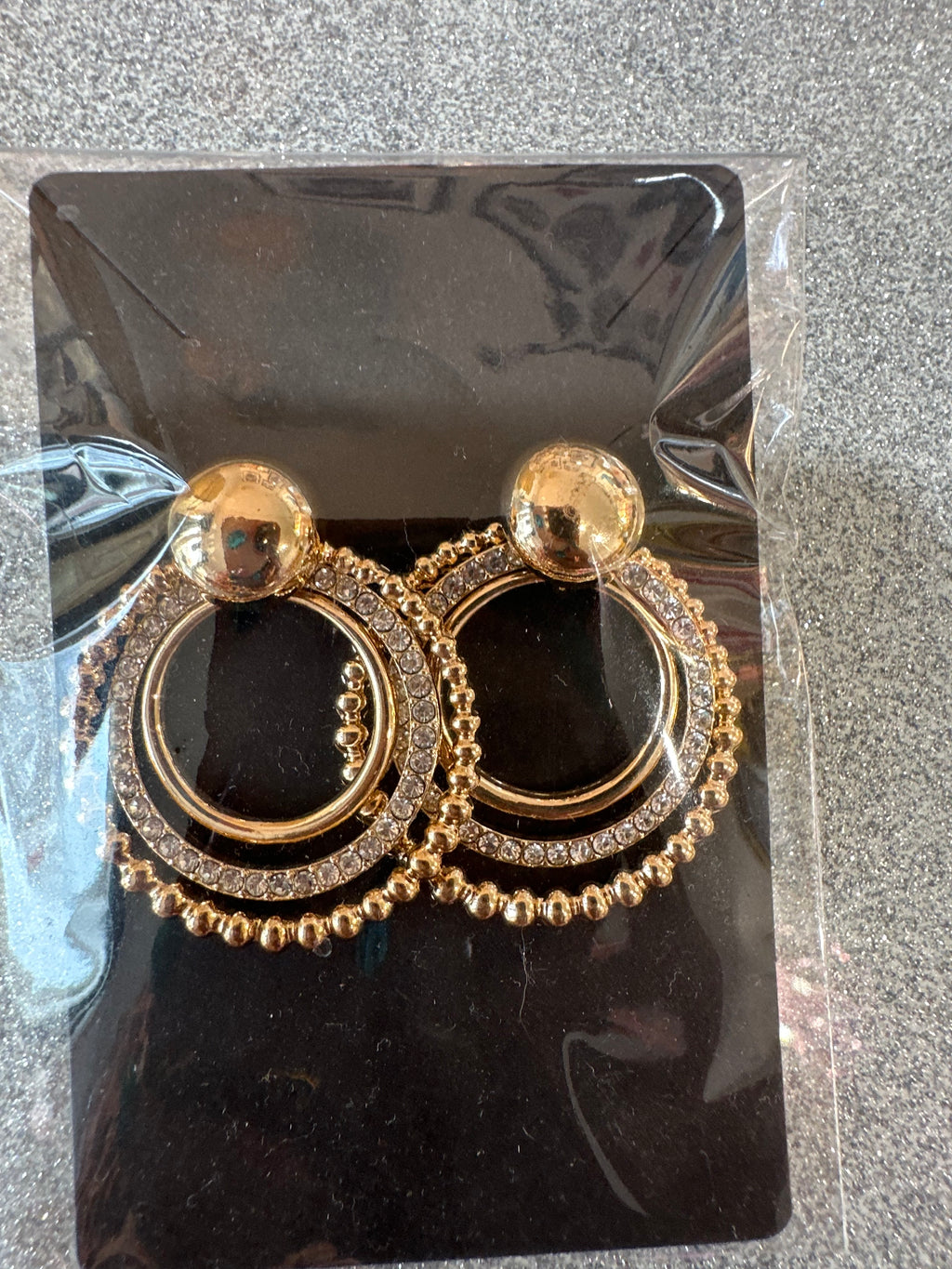 Gold with diamonds
