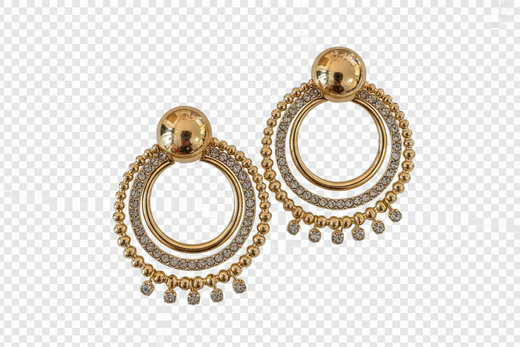 Gold with diamonds