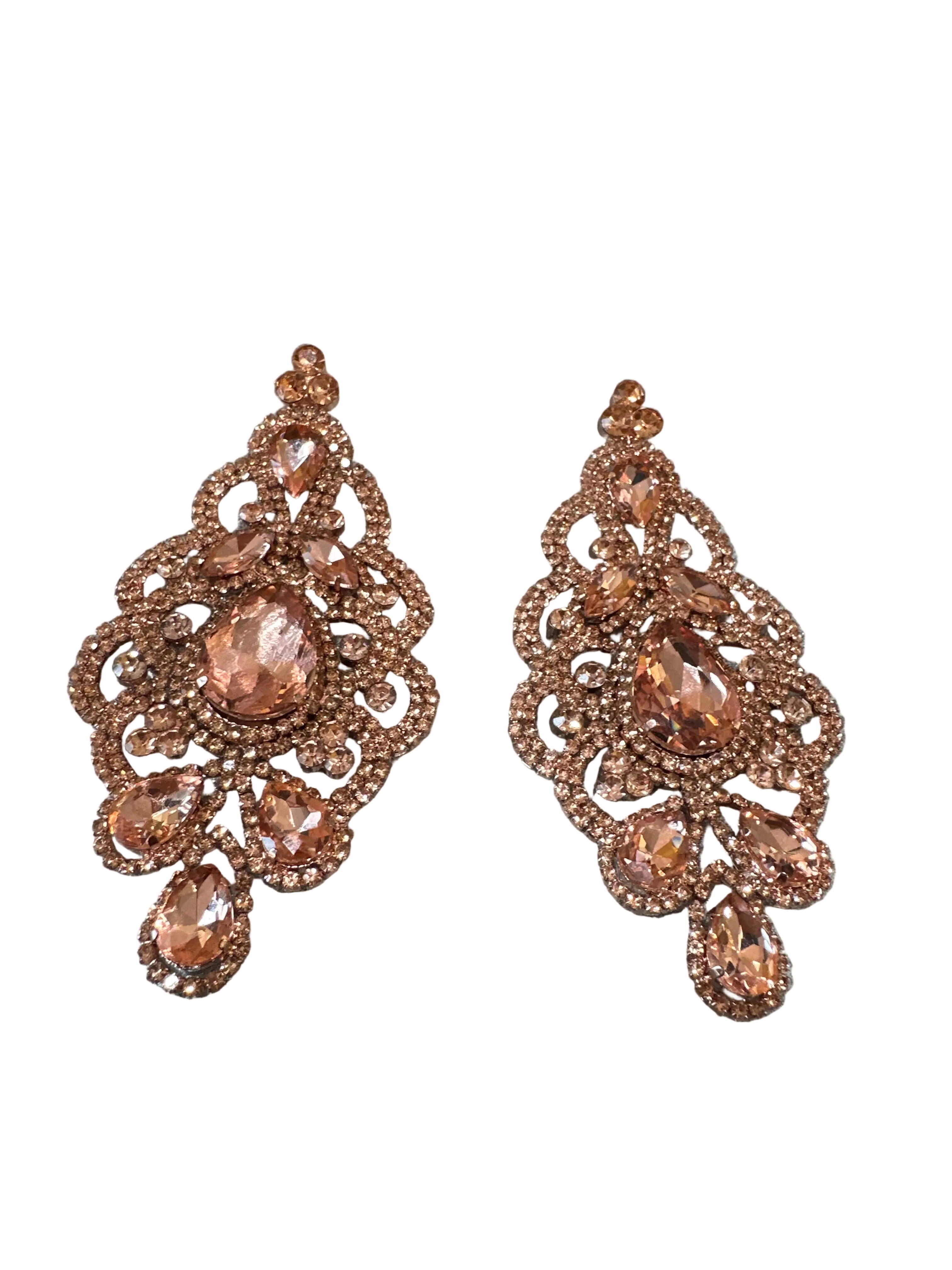 Peach earrings