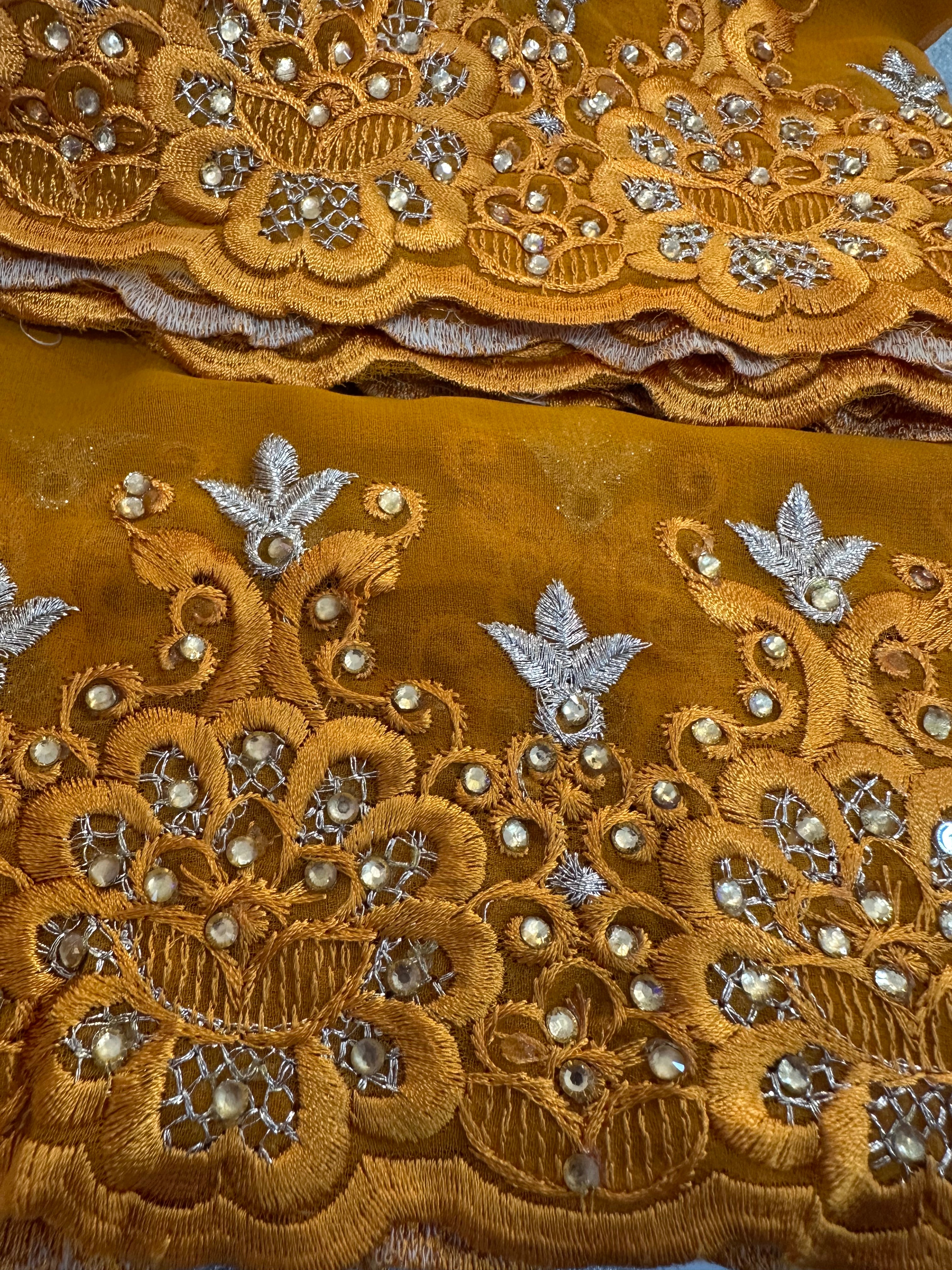 Gold Dubai scarf
