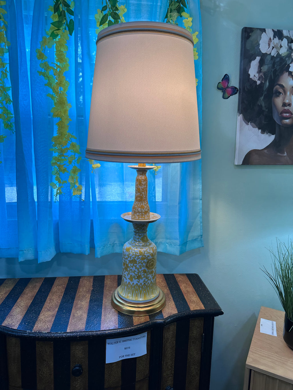 Pair of Decorative Porcelain Lamps — $225 for the pair(in store pick up only)