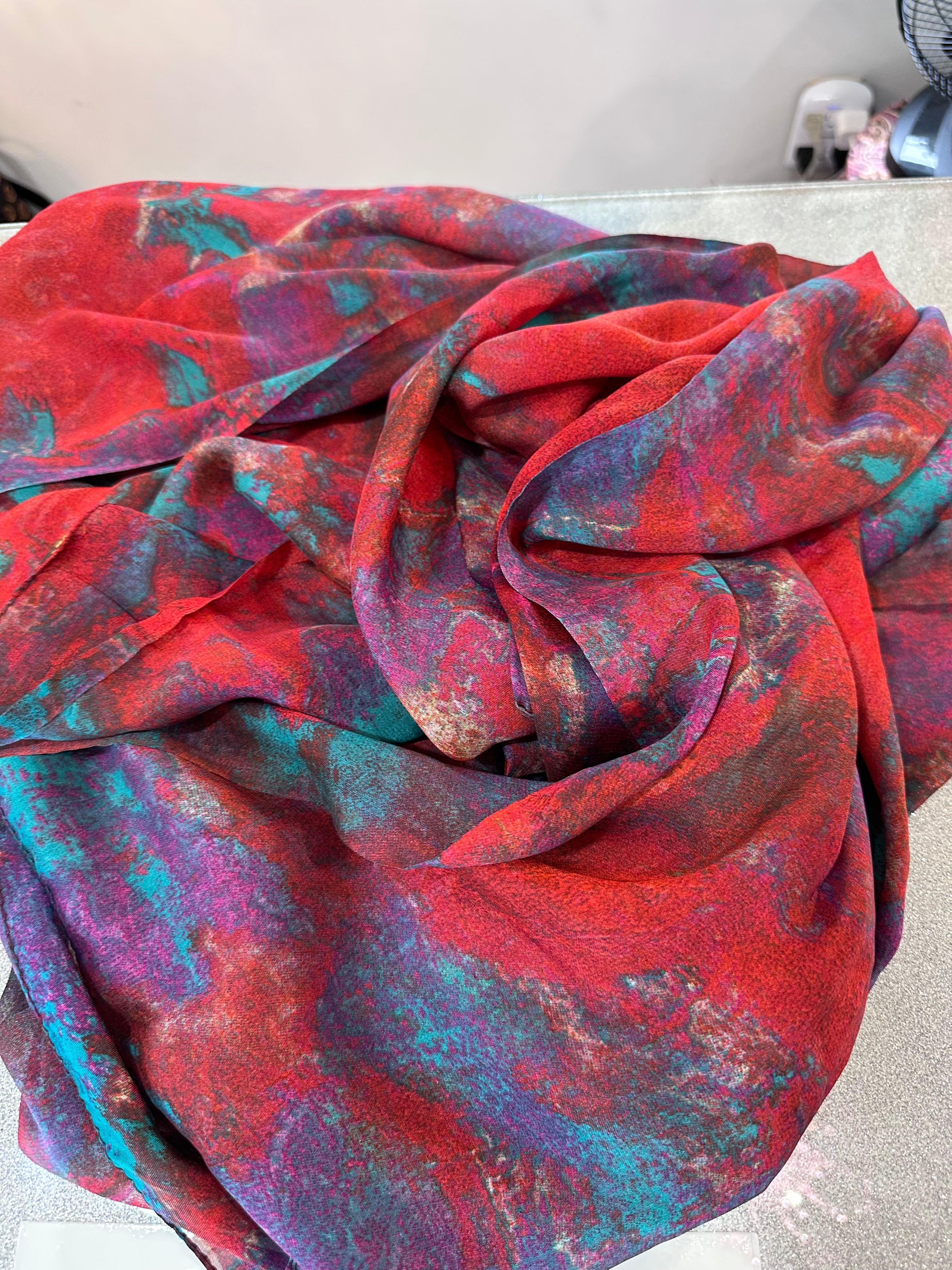 Red and teal