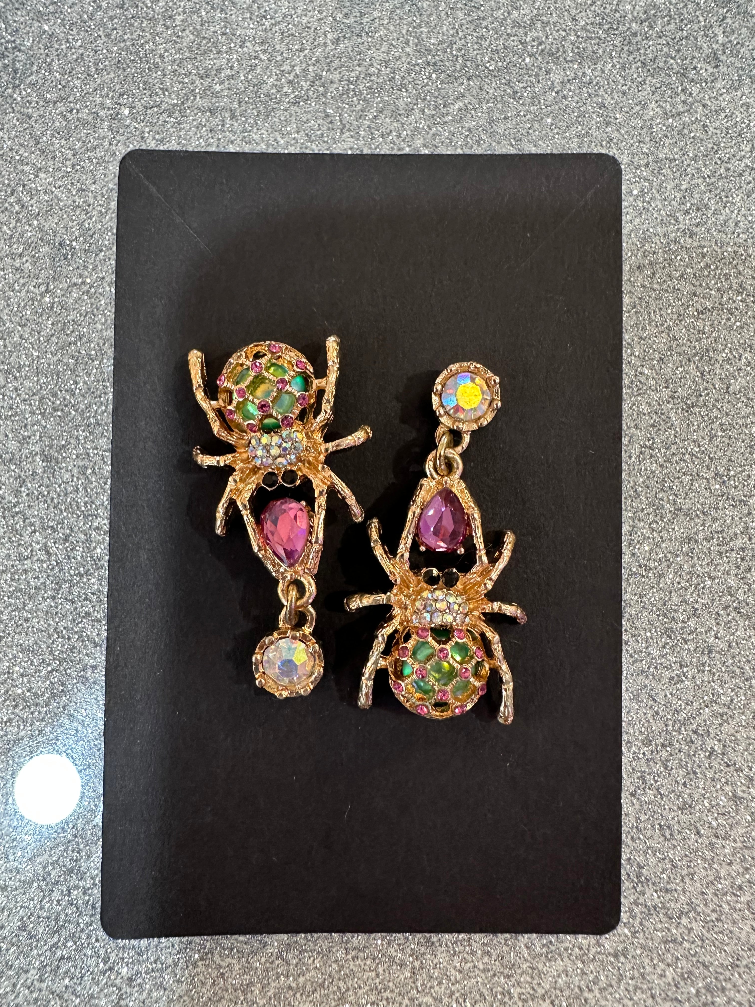 Cute spider earrings