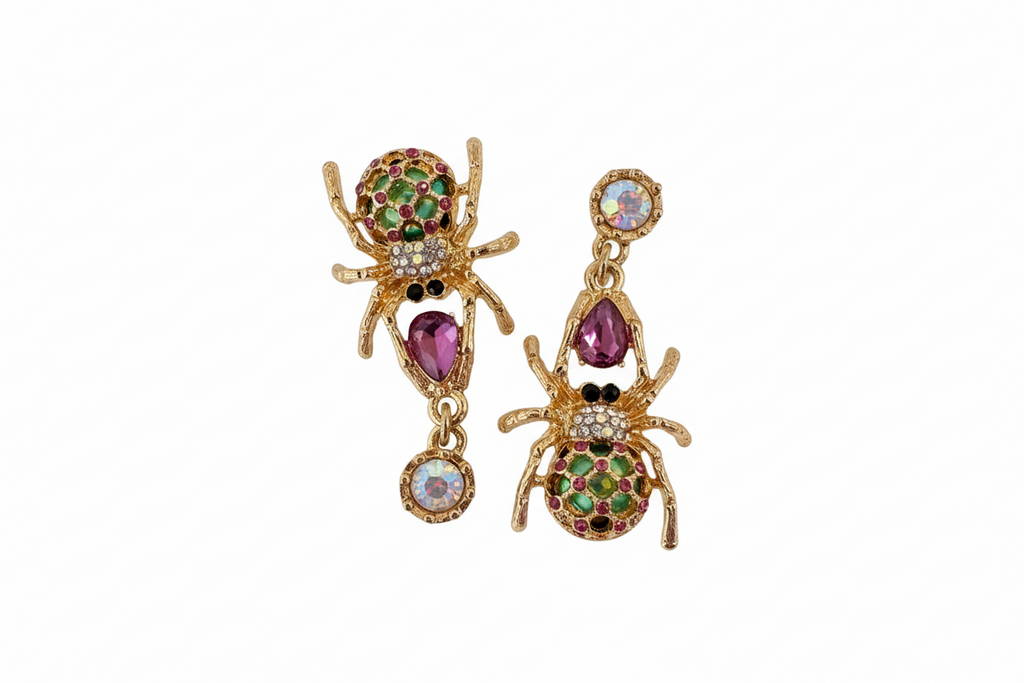 Cute spider earrings