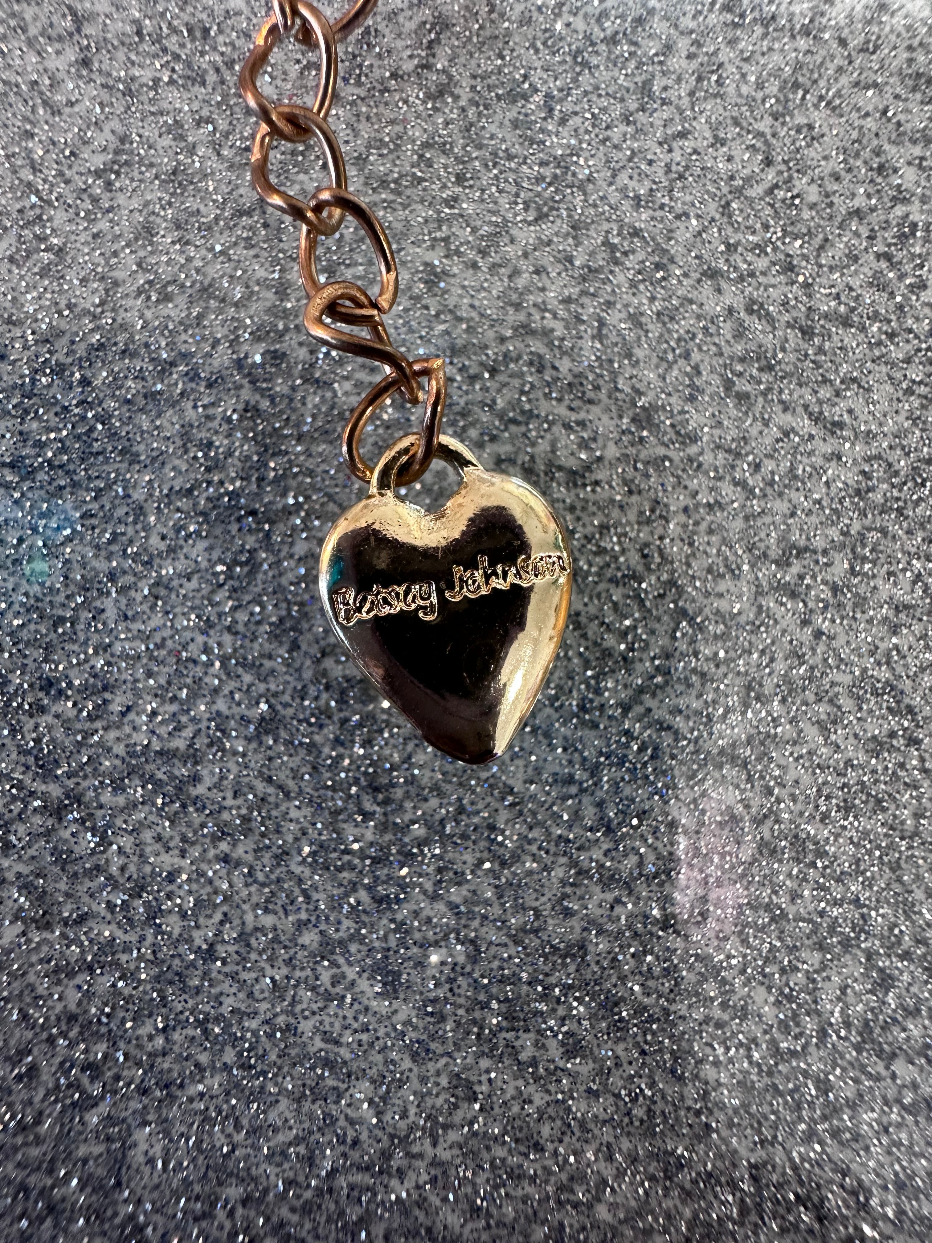 Betsy Johnson boot necklace