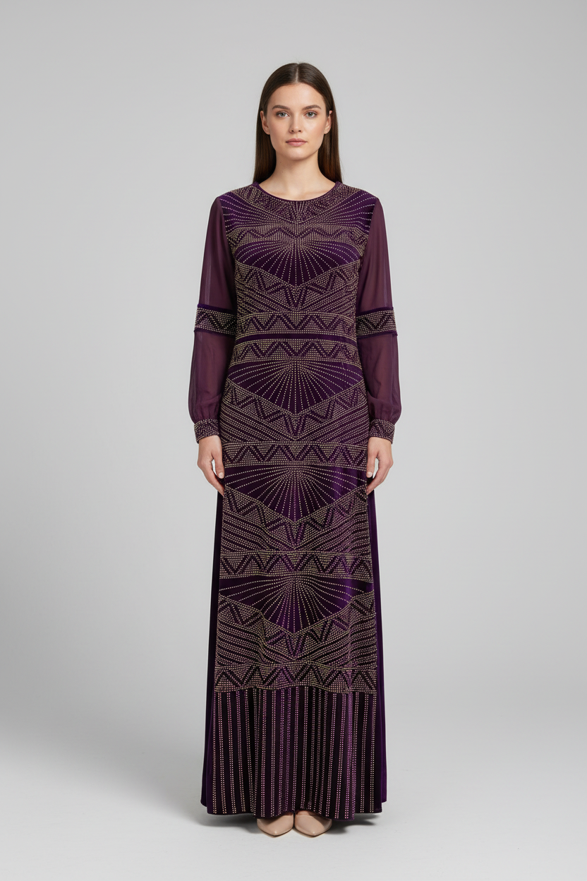 Velvet dress purple size 2 xl