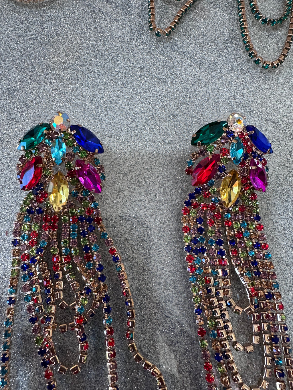 Multi-color pierced earrings