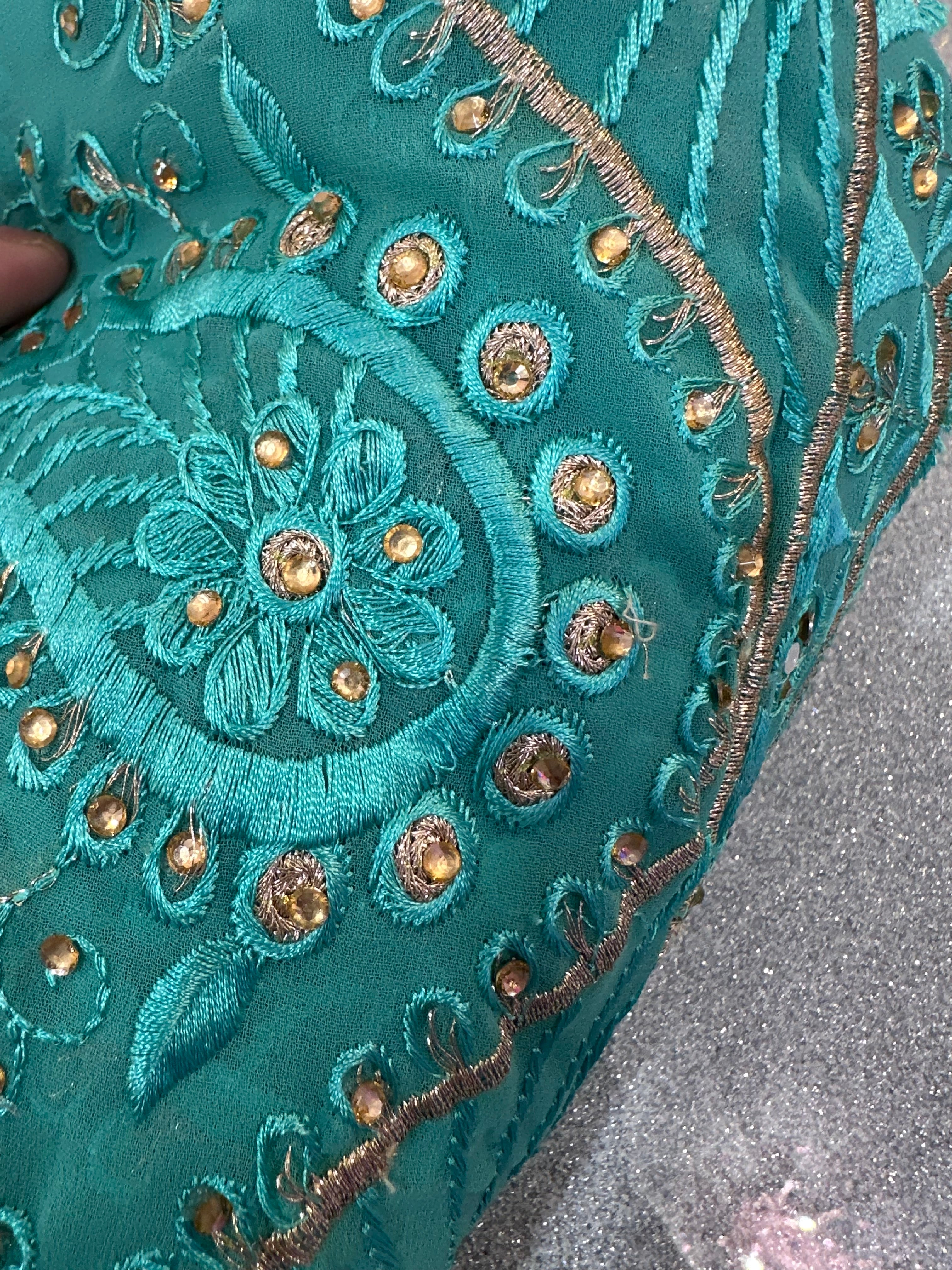 Turquoise Dubai scarf