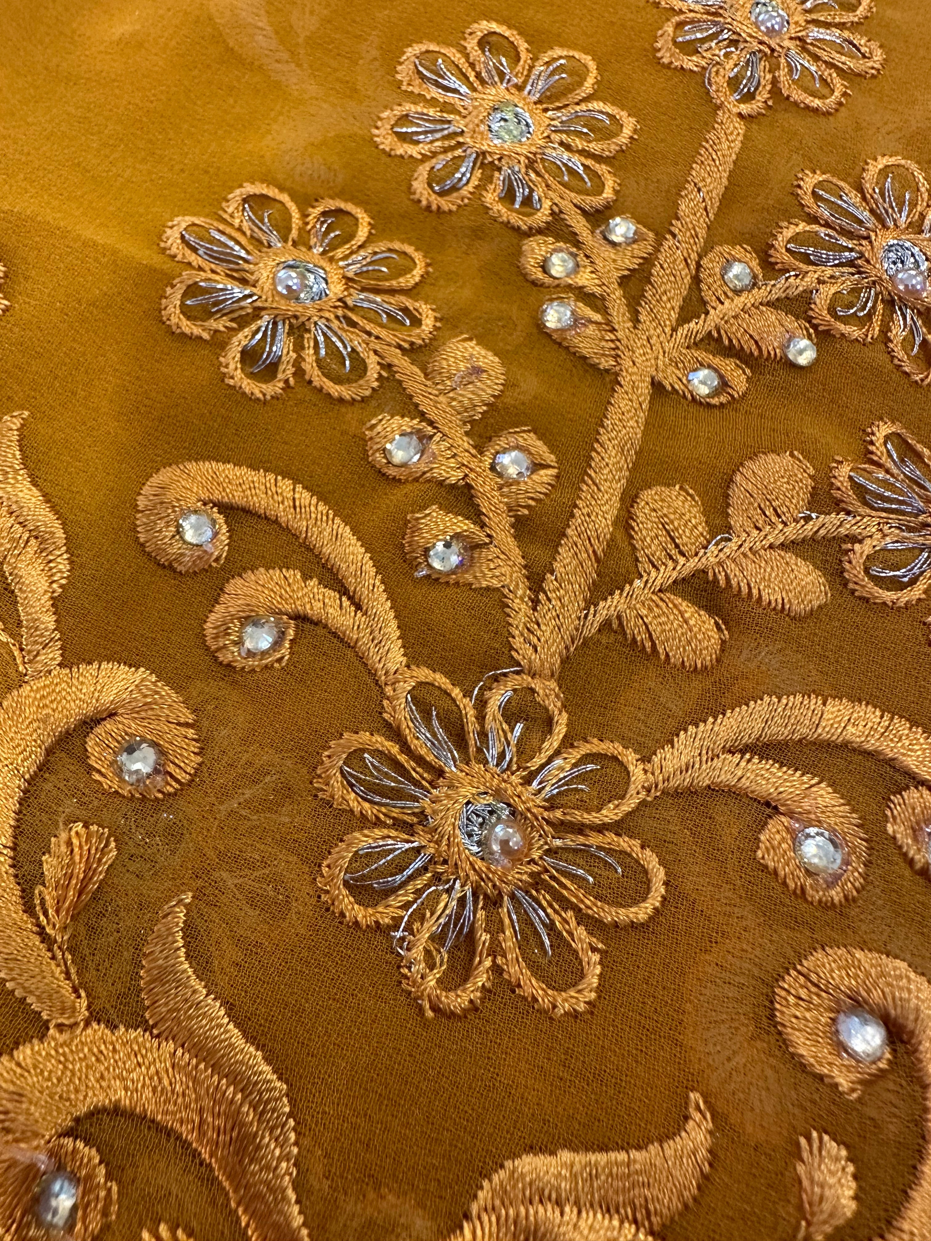 Gold Dubai scarf