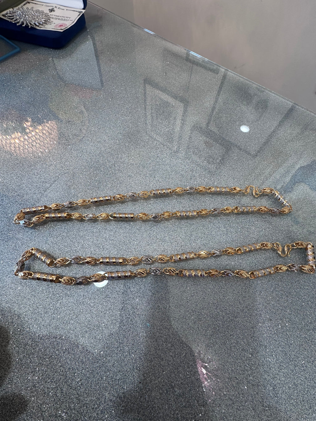 Gold and silver necklace (2)