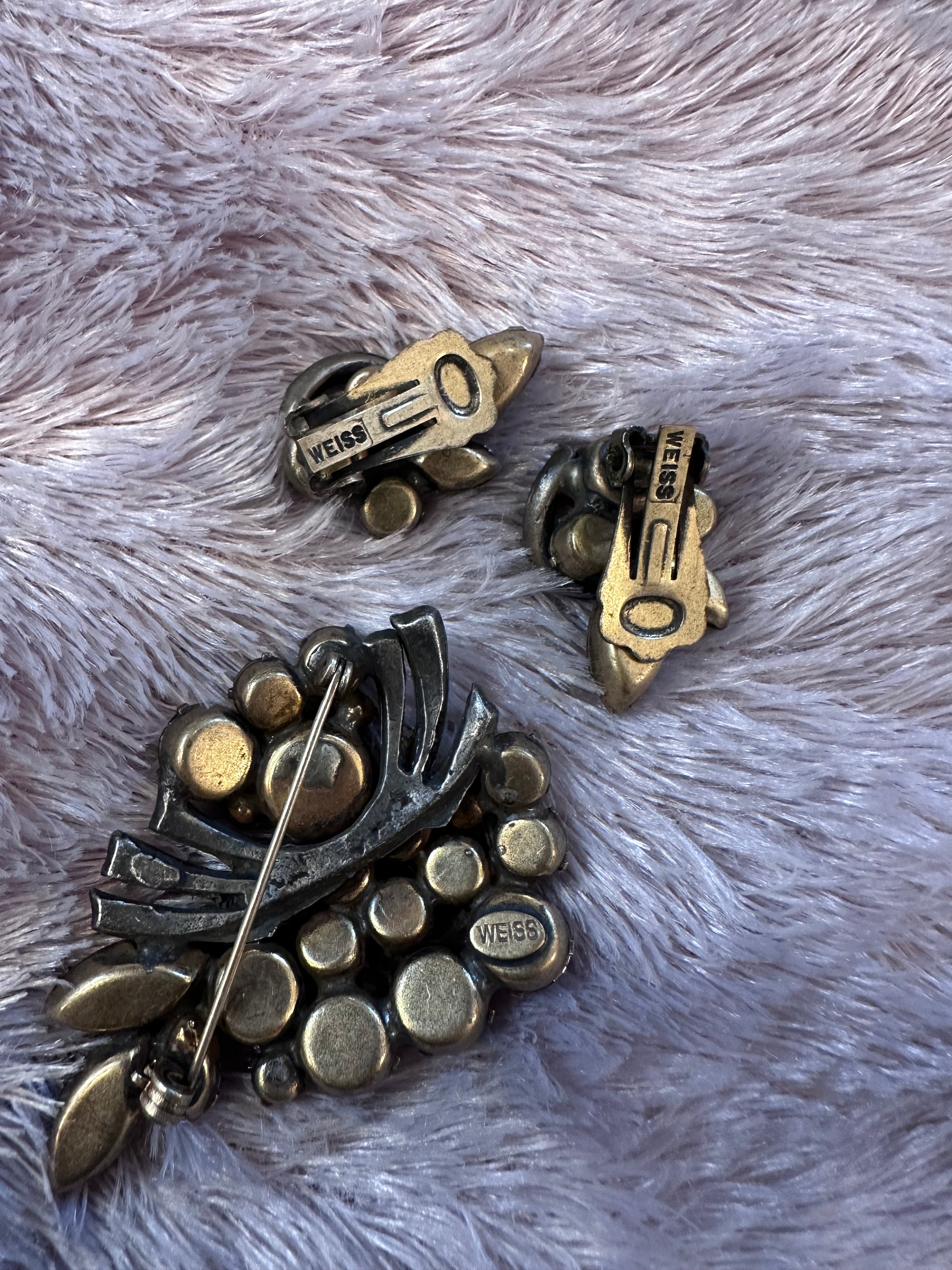 Weiss Vintage set (clip on earrings set)